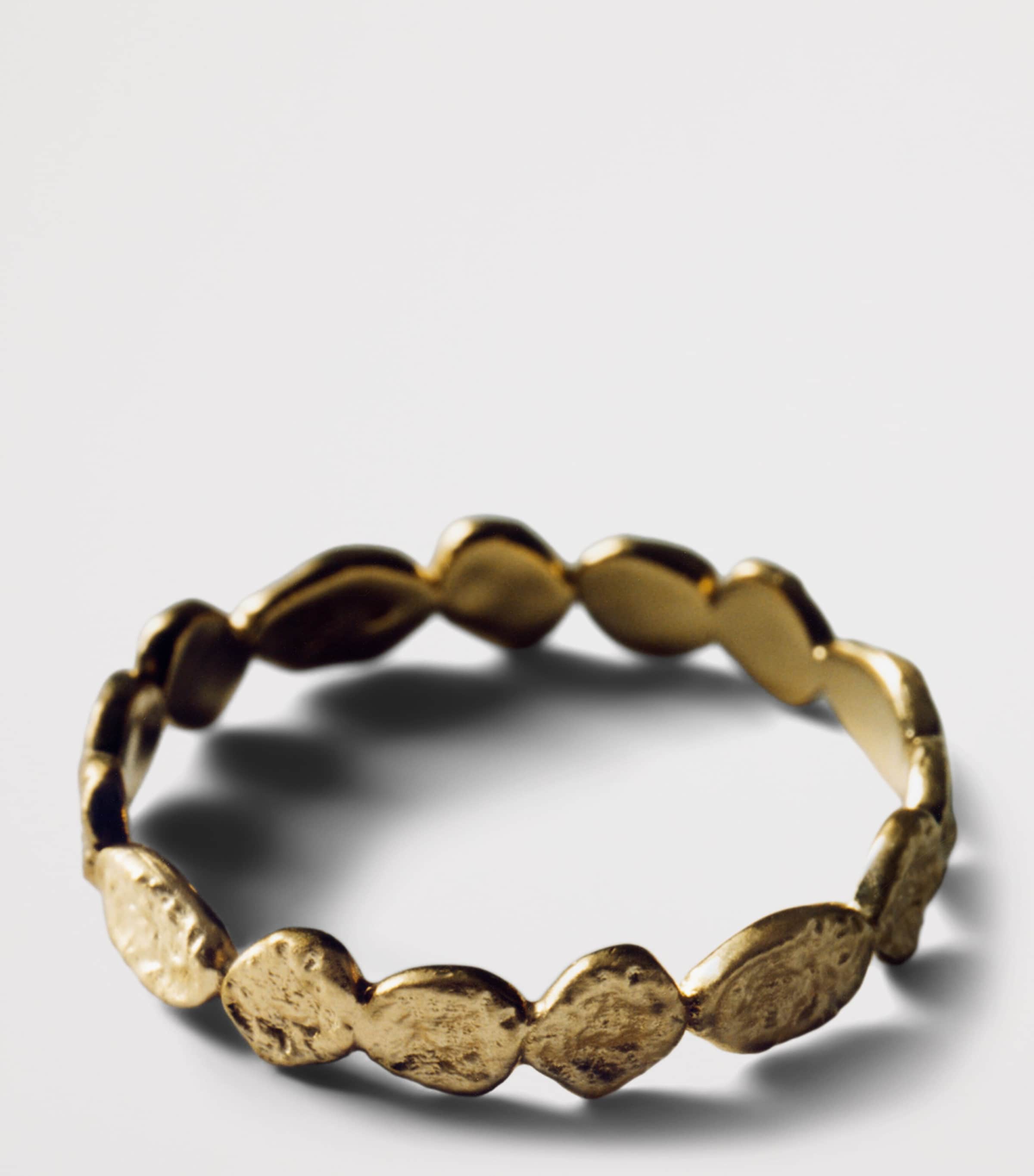 Monica Vinader Yellow Gold Capri Mini Stacking Ring Gold Image 4