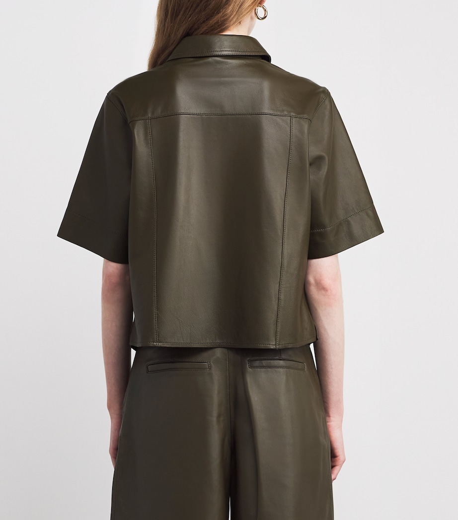 Lambskin Shirt INTENSE OLIVE Image 4