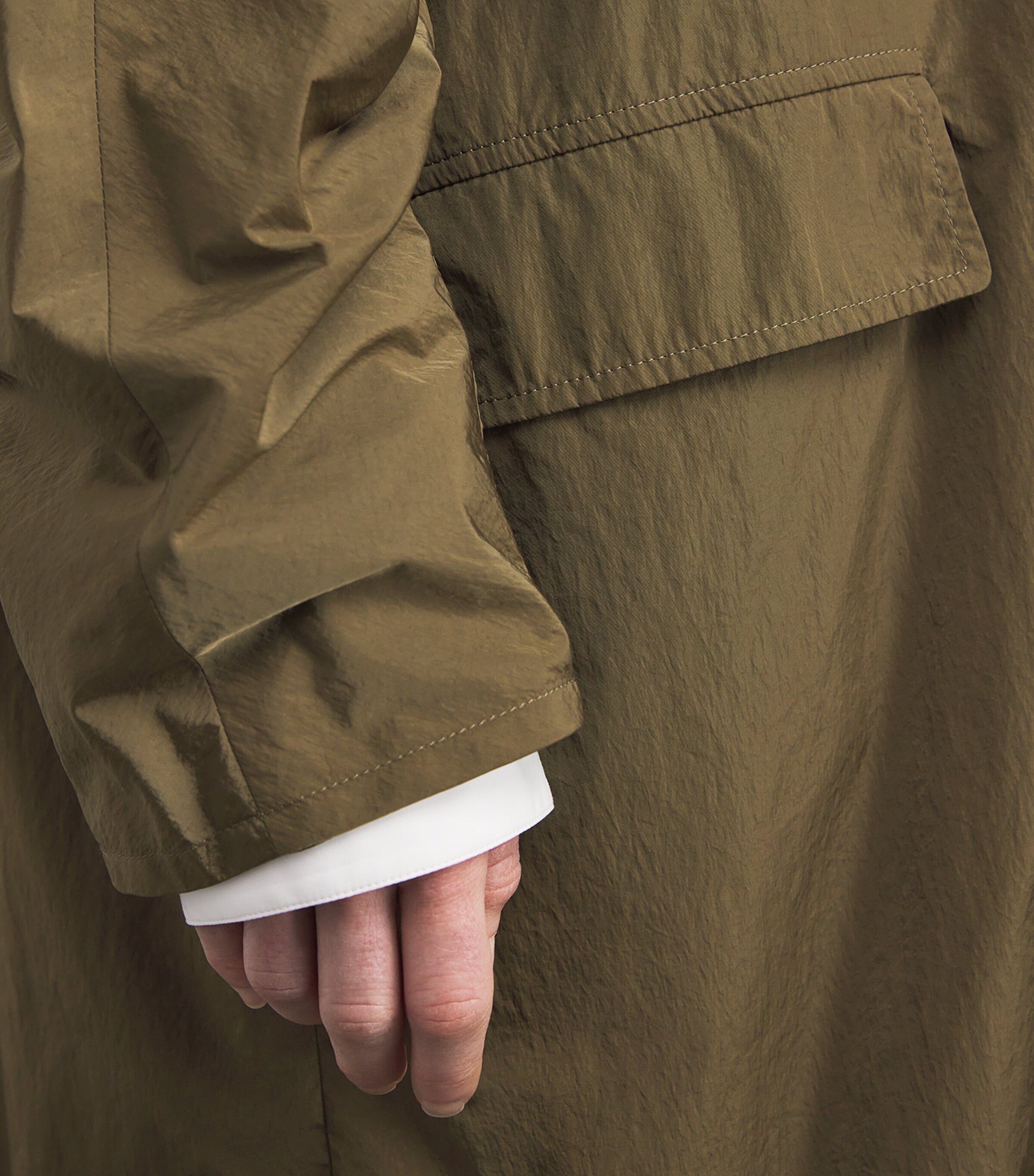 The Row Womens Felixa Coat Military Beige Image 5