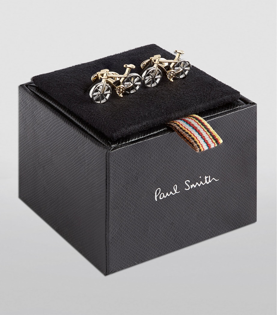 Bicycle Cufflinks 1A-SILVER Image 4