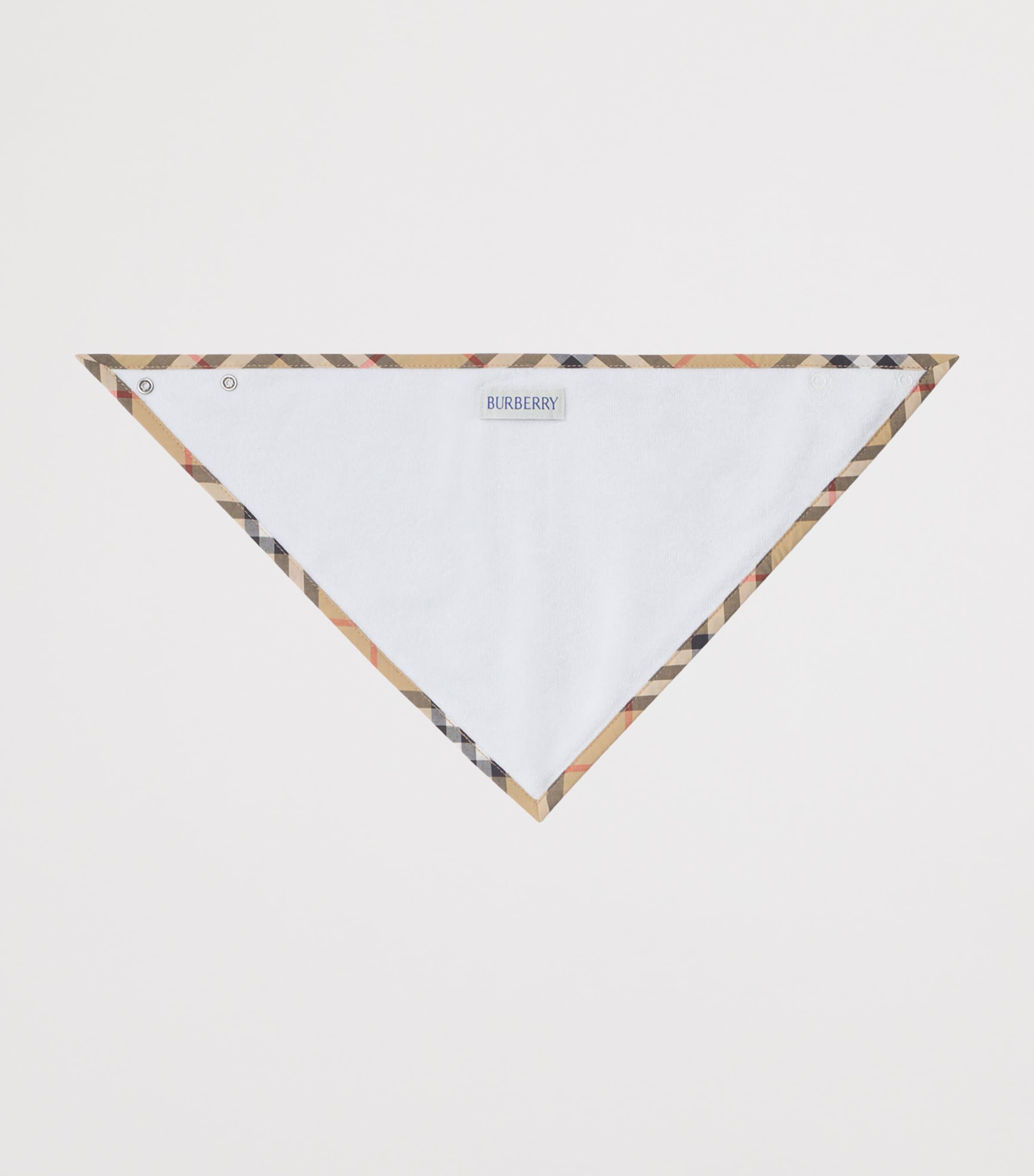 Cotton-Blend All-In-One, Bib and Hat Set (1-18 Months) ICE BLUE Image 4