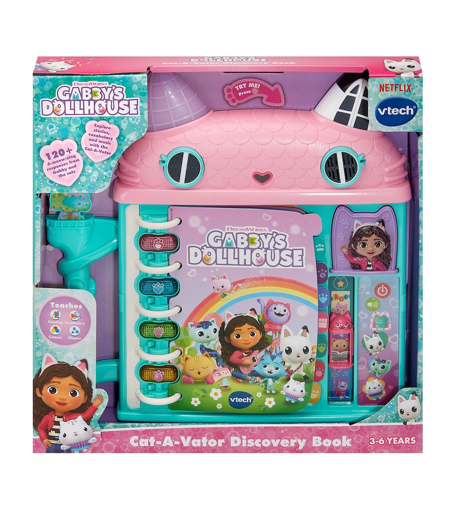 Gabby's Dollhouse: Cat-a-Vator Discovery Book MULTI Image 5