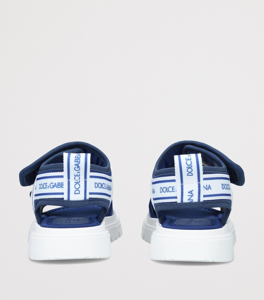 Dolce&Gabbana Kids Logo-Strap Sandals Blue Other Image 2