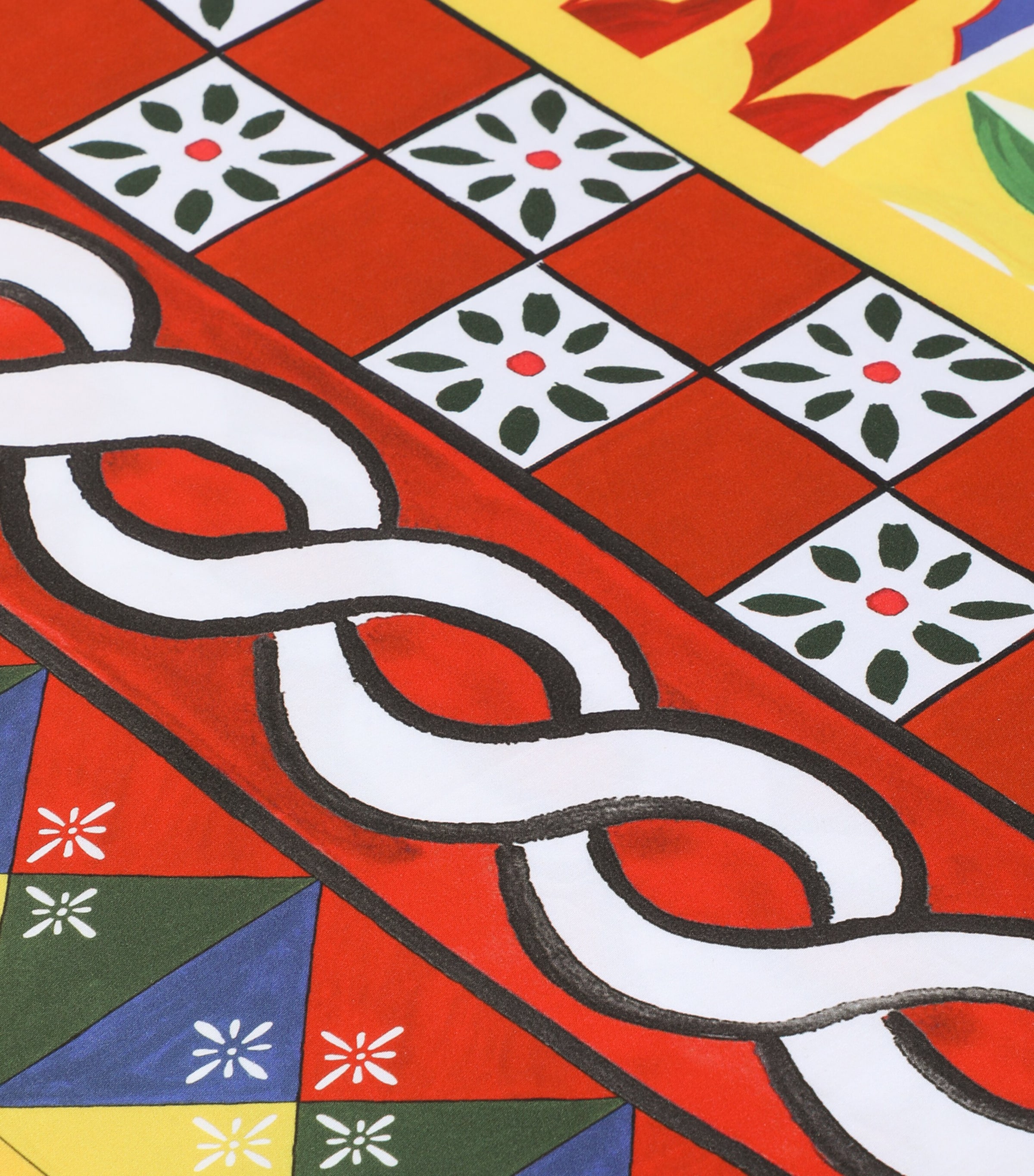 Cotton Carretto King Duvet Cover (260cm x 220cm) UC068-CARRETTO MULTI Image 3