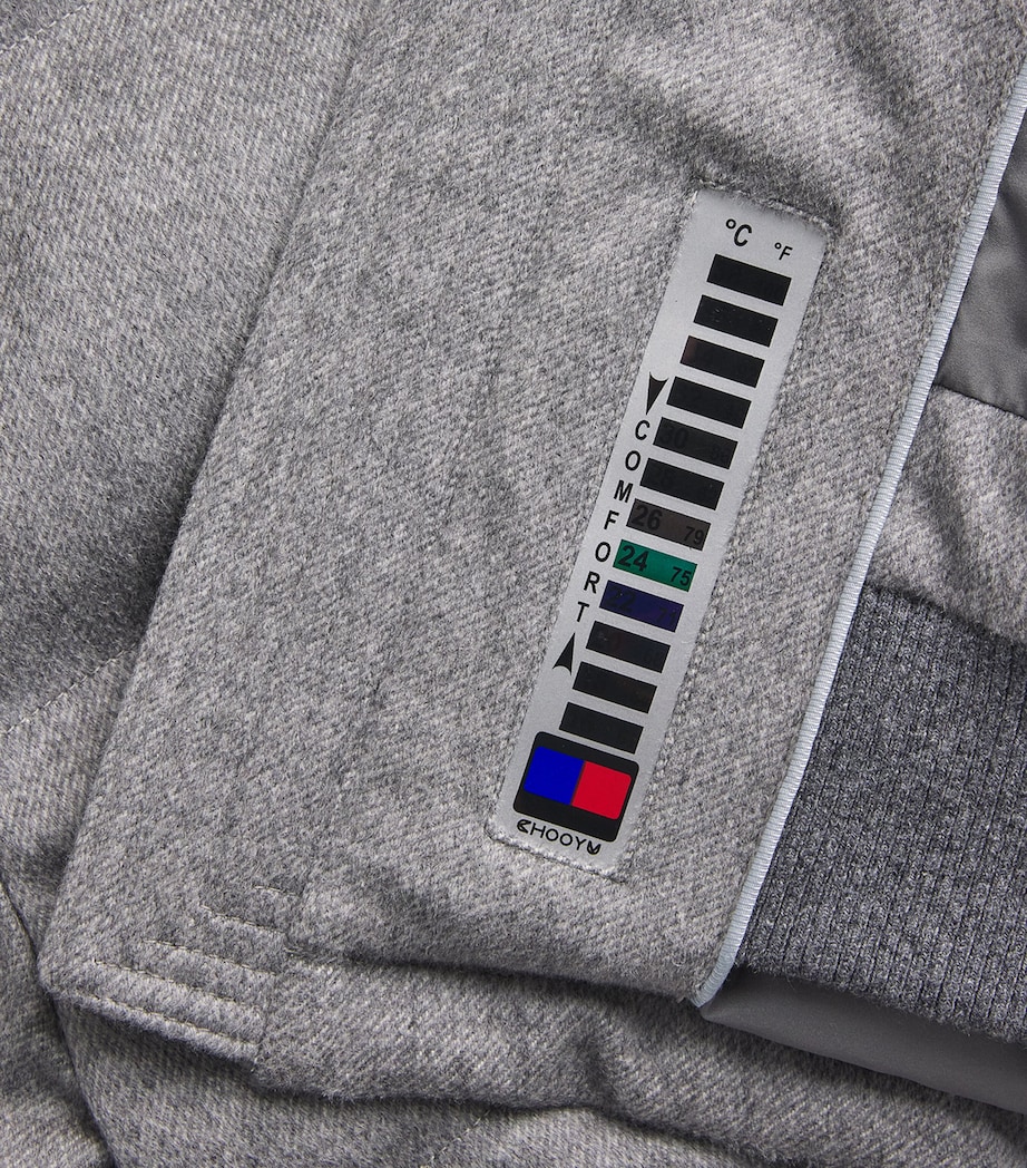 Cashmere-Blend Down Jacket 15 GREY Image 5