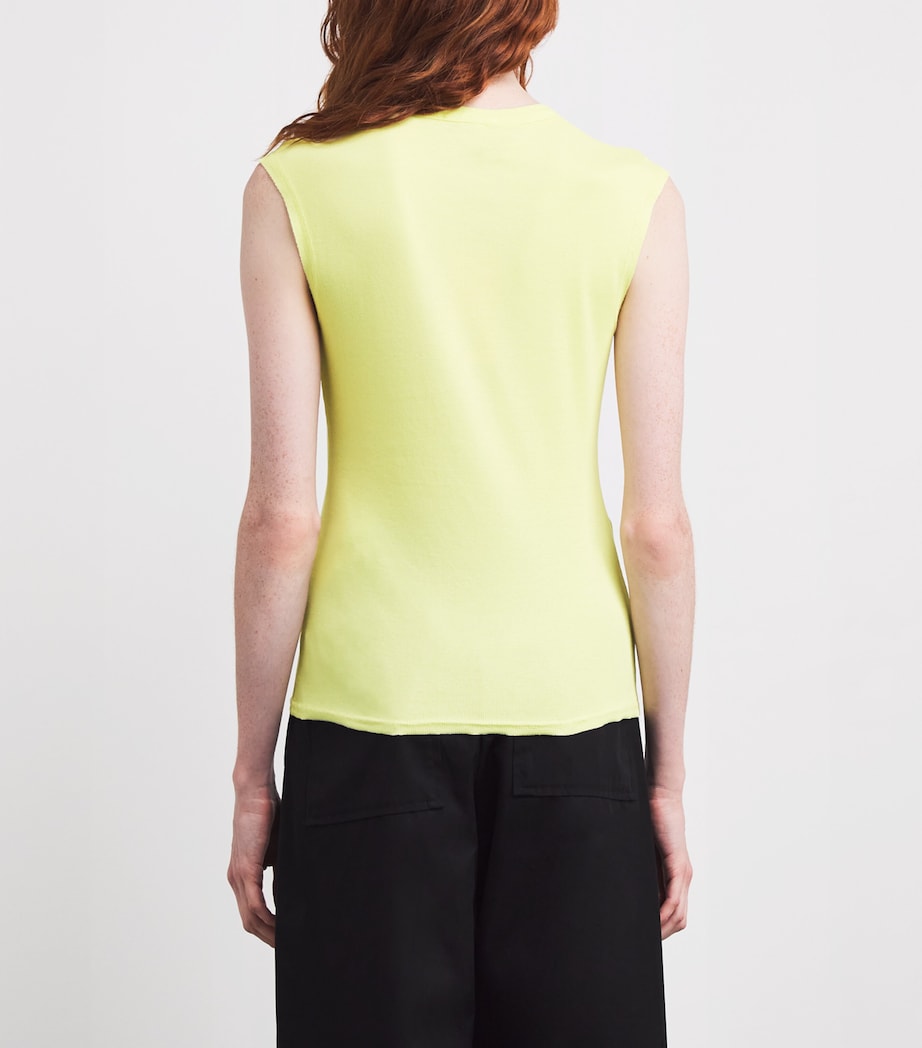 Twist-Detail Tank Top YELLOW Image 4