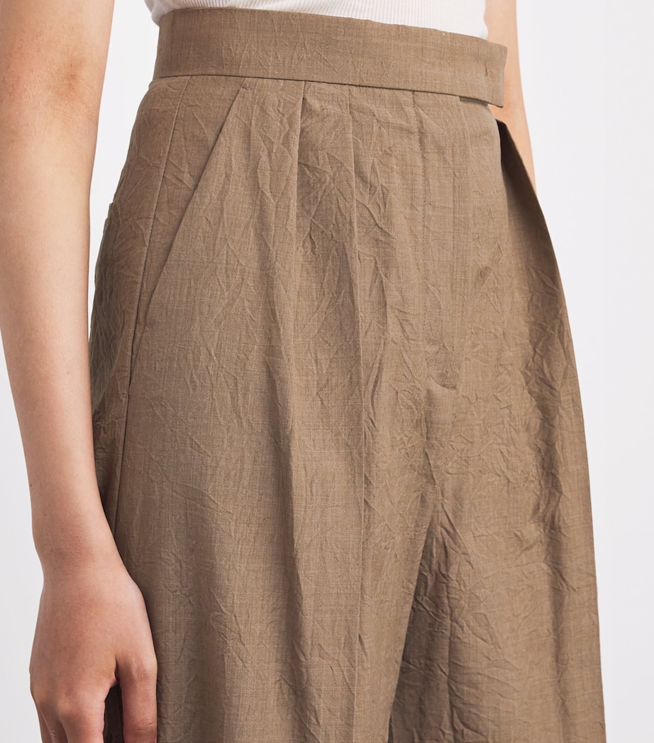 Virgin Wool Trousers HAZELNUT BROWN Image 6