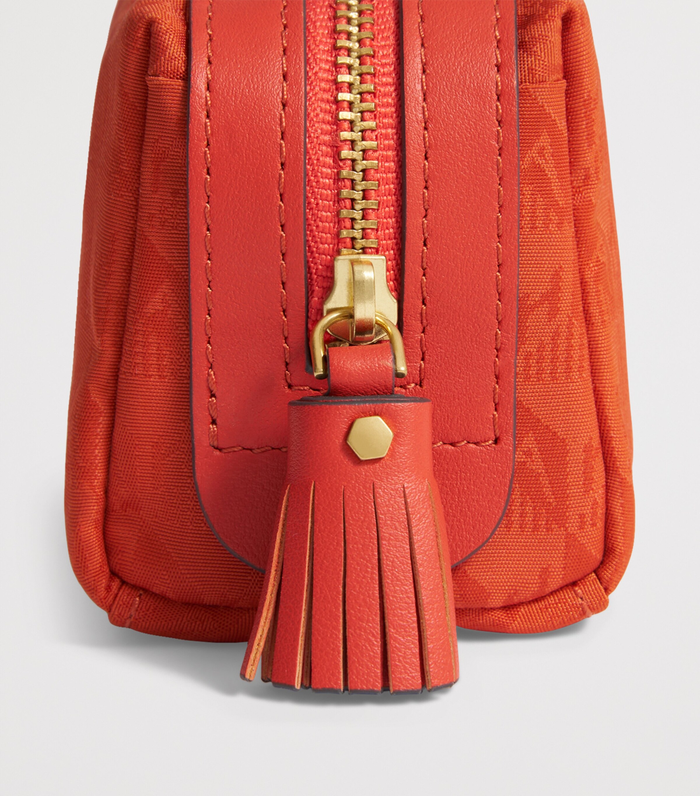 Jacquard Logo Girlie Stuff Pouch BURNT SIENNA Image 4