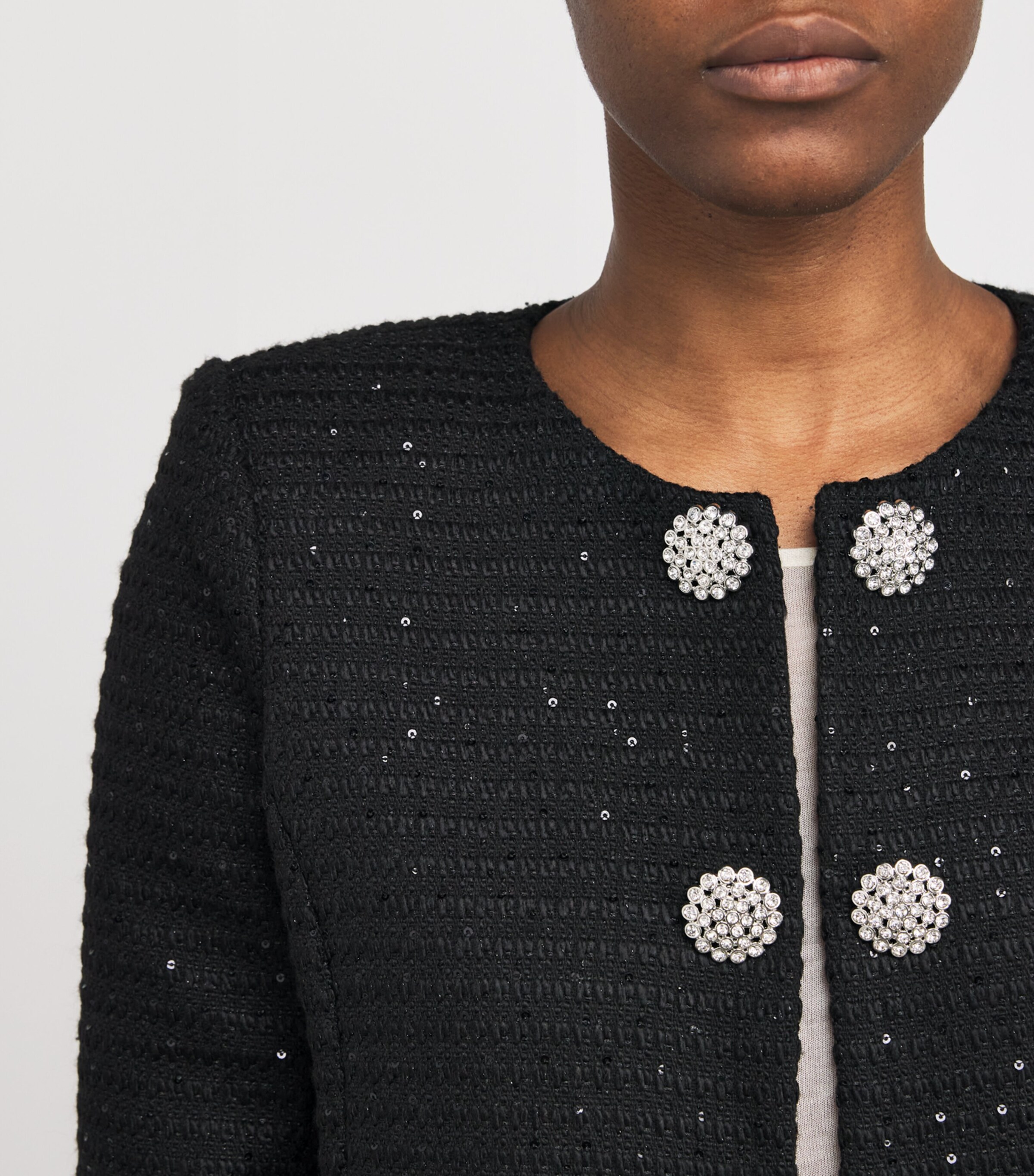 Tweed Moon Jacket BLAC BLACK Image 6