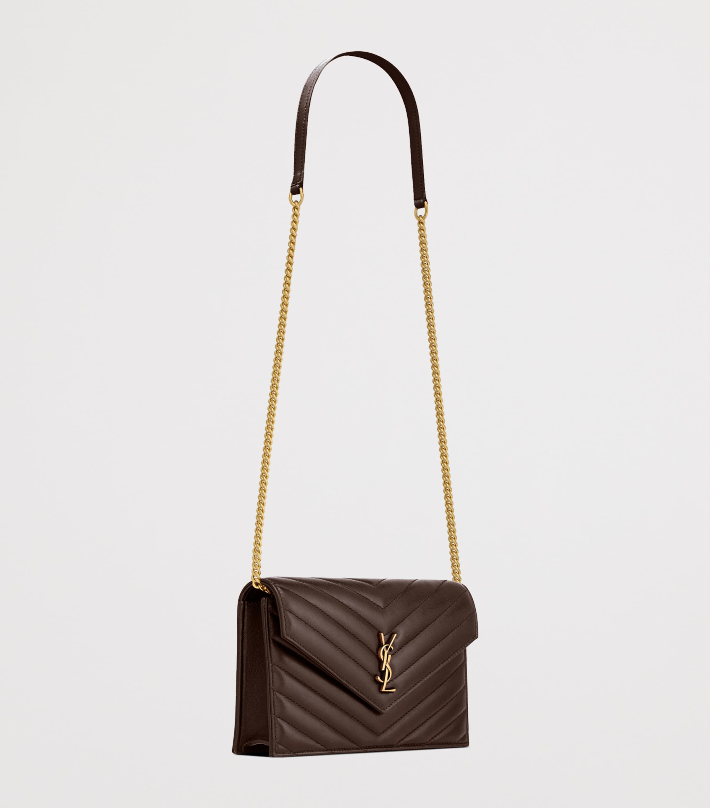 Saint Laurent Cassandre Envelope Chain Wallet Image 2