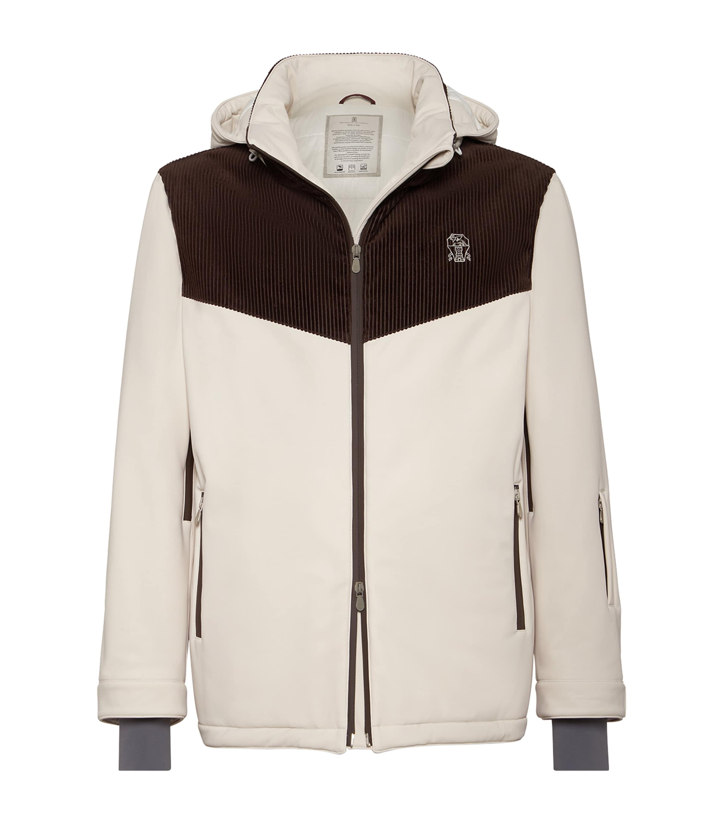 Brunello Cucinelli Brown Corduroy-Detail Mountain Jacket | Harrods US