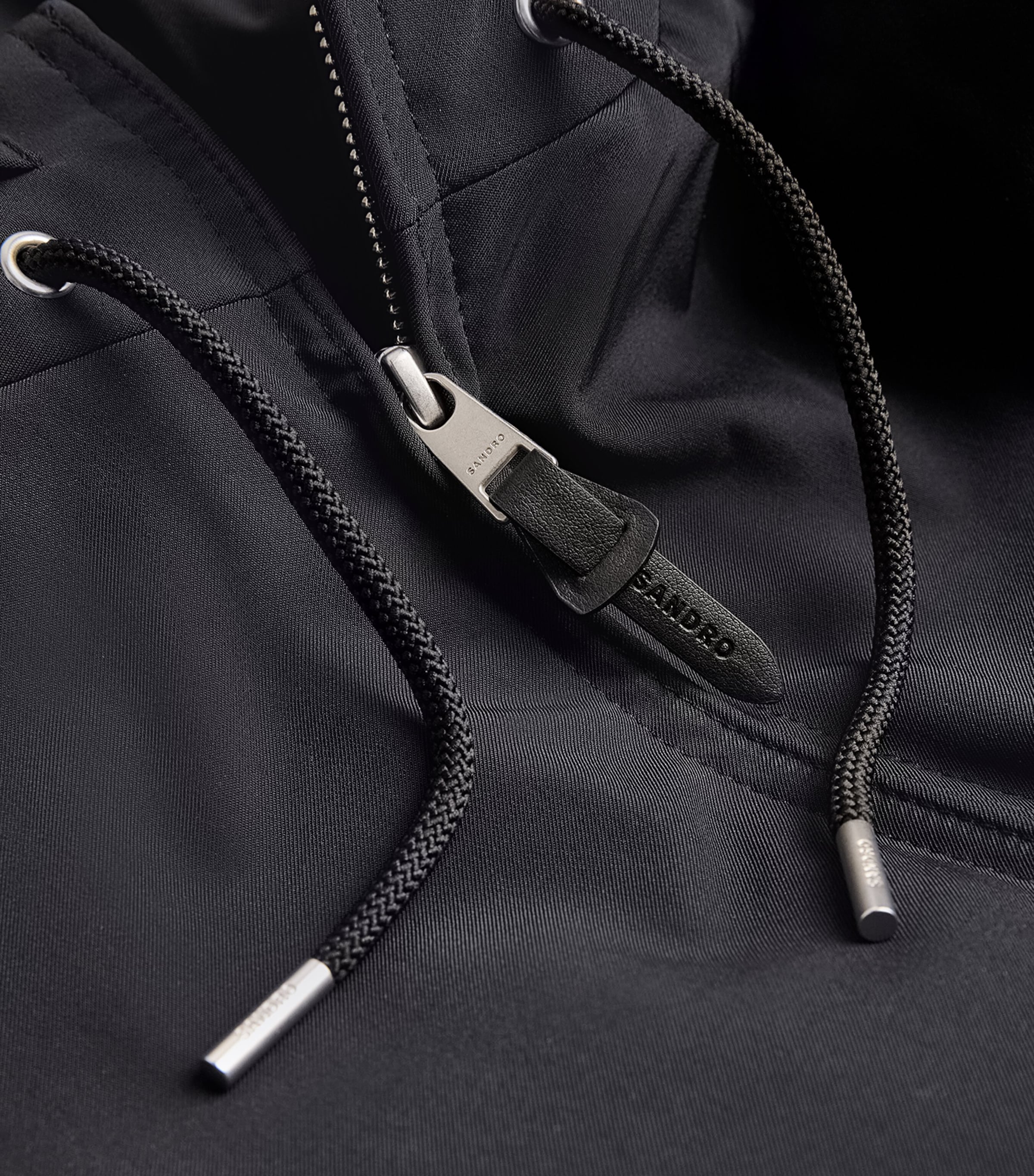 Padded Hooded Jacket NAVY BLUE Image 5