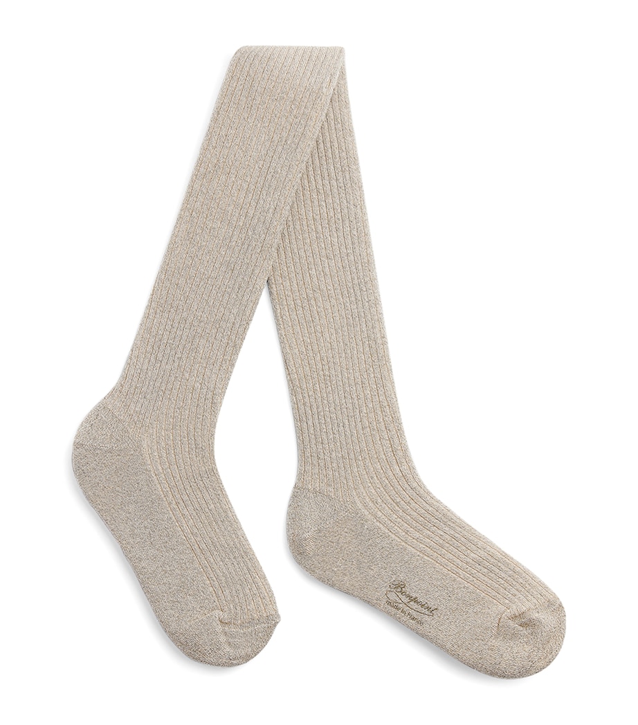 Metallic Cotton-Blend Tights OR Image 1