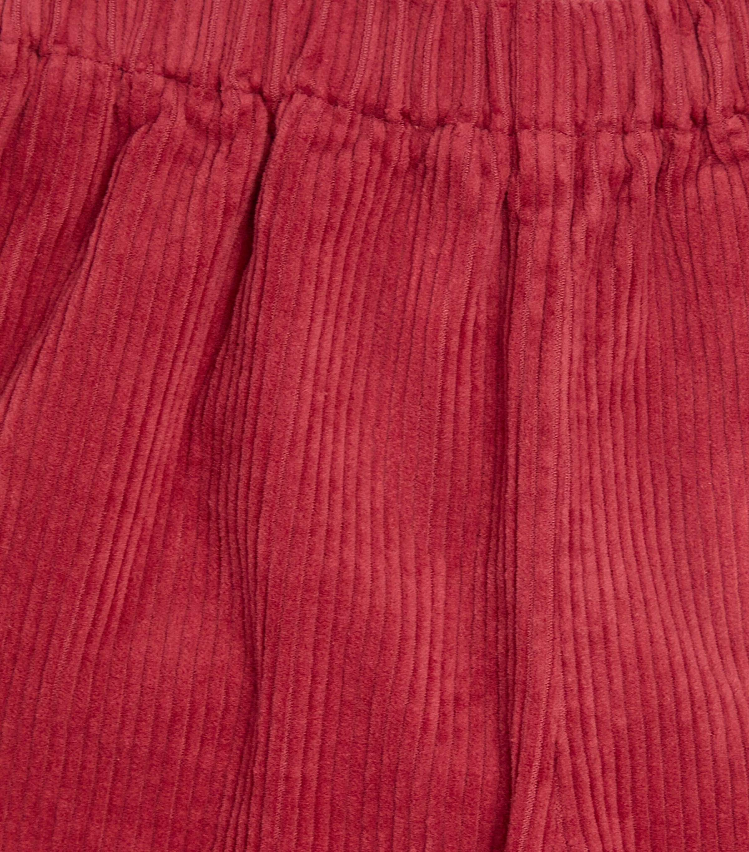 Corduroy Wide-Leg Trousers (2-14 Years) 392DARK RED Image 3
