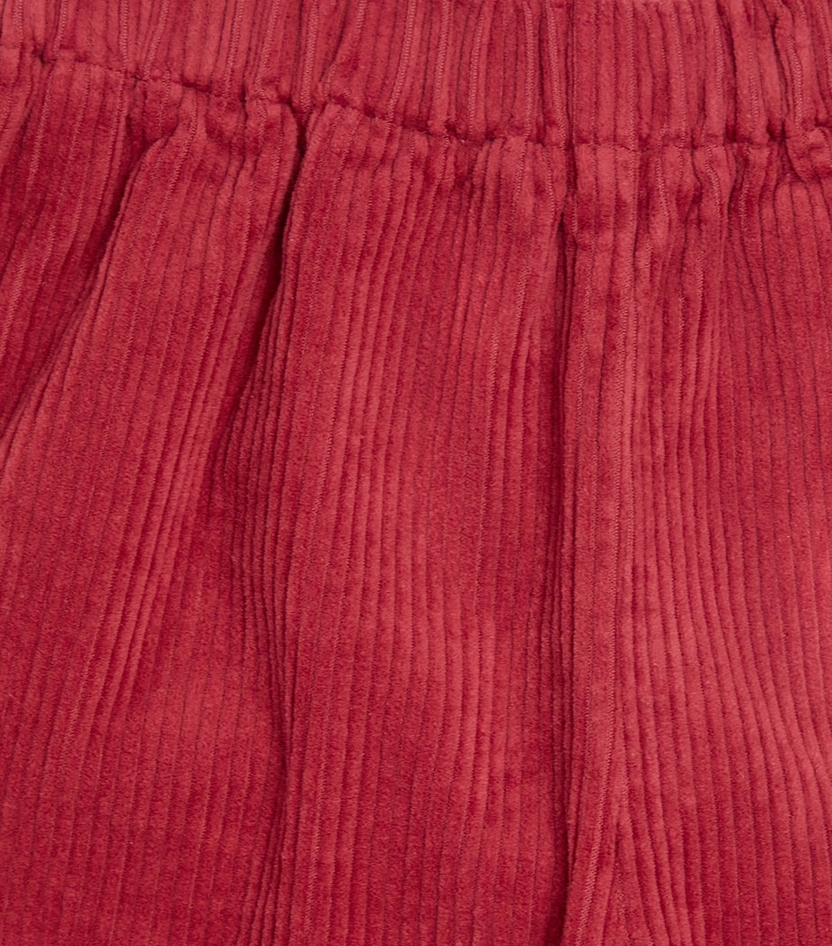 Corduroy Wide-Leg Trousers (2-14 Years) 392DARK RED Image 3