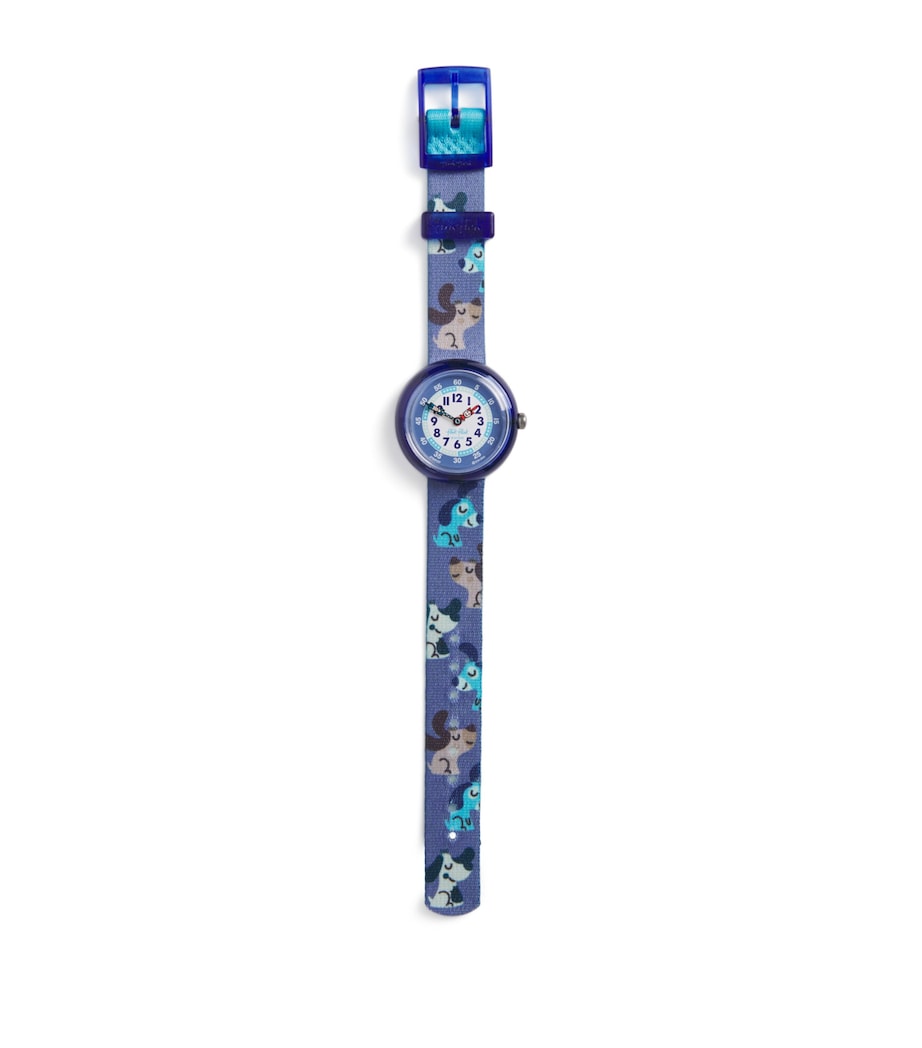 Cutie Puppy Watch 31.85mm BLUE Image 1
