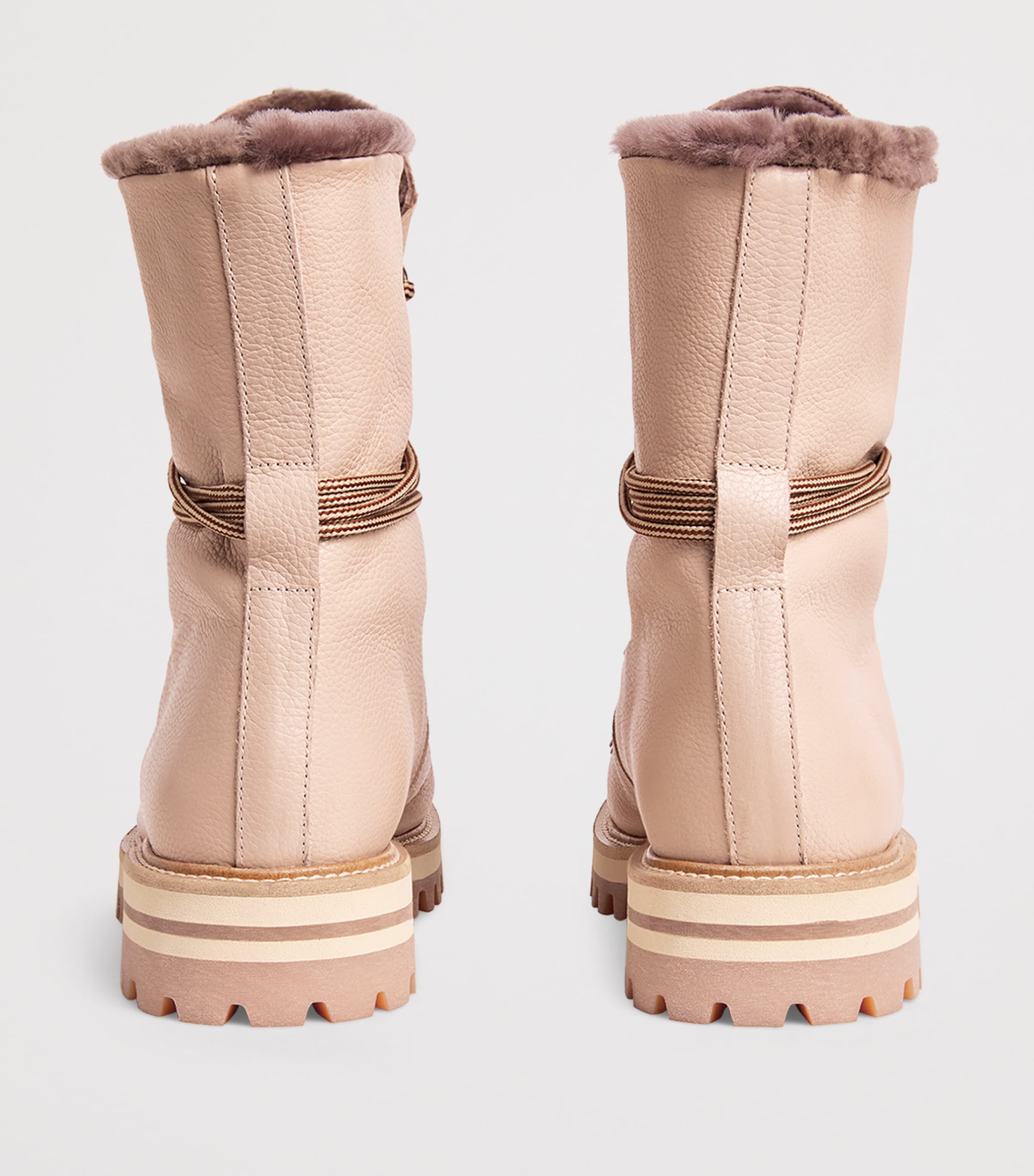 Leather Lace-Up Boots SABBIA Image 4