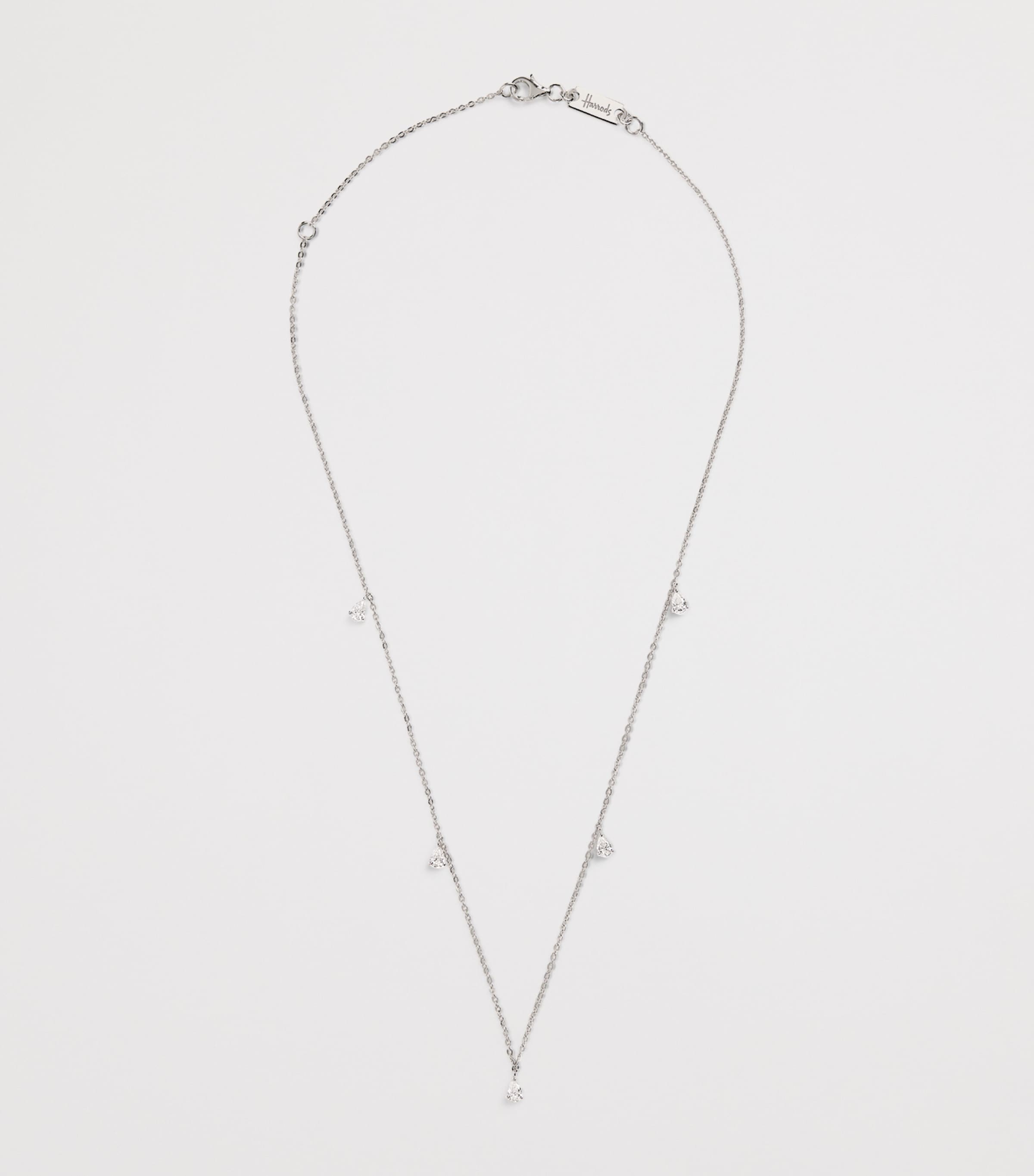 White Gold and Diamond Necklace (0.80ct) WHITE GOLD Image 3