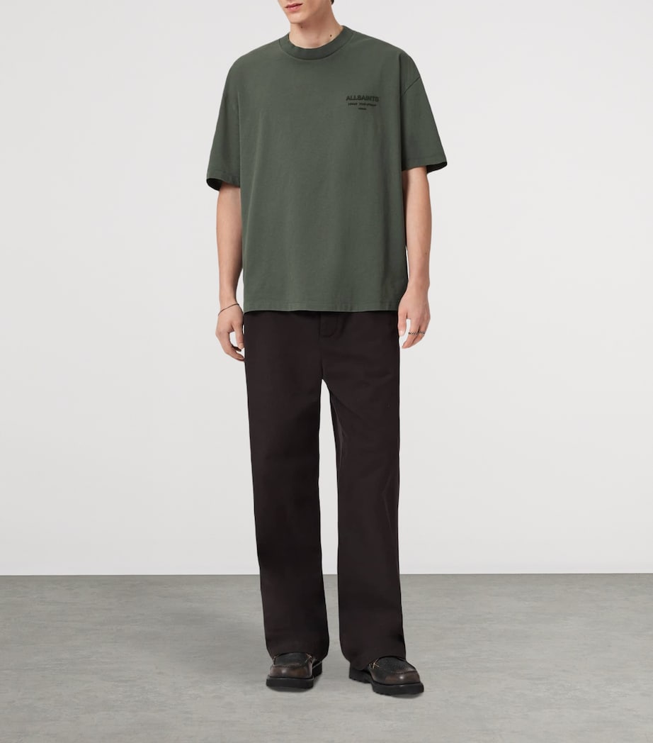 Organic Cotton Xander T-Shirt GARNET GREEN Image 2