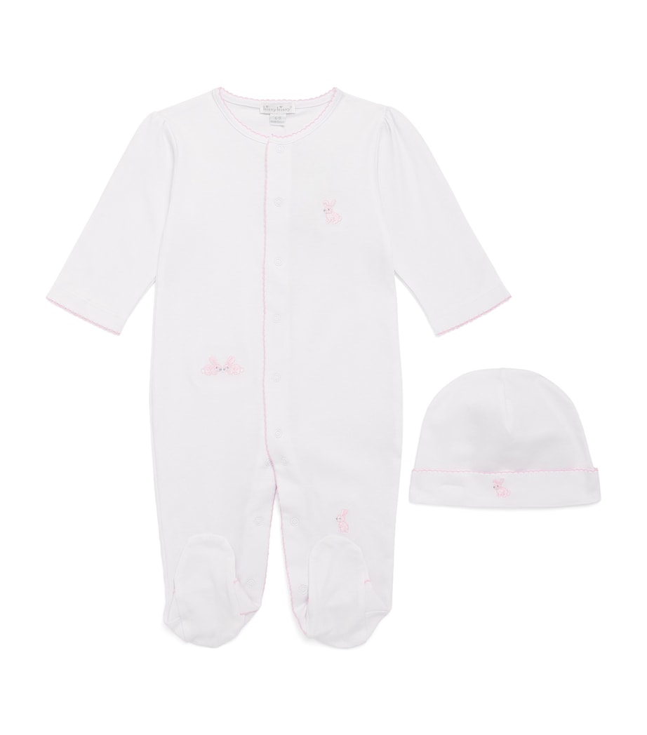 Kissy Kissy Pima Cotton All-In-One and Hat Set (0-9 Months) Image 1