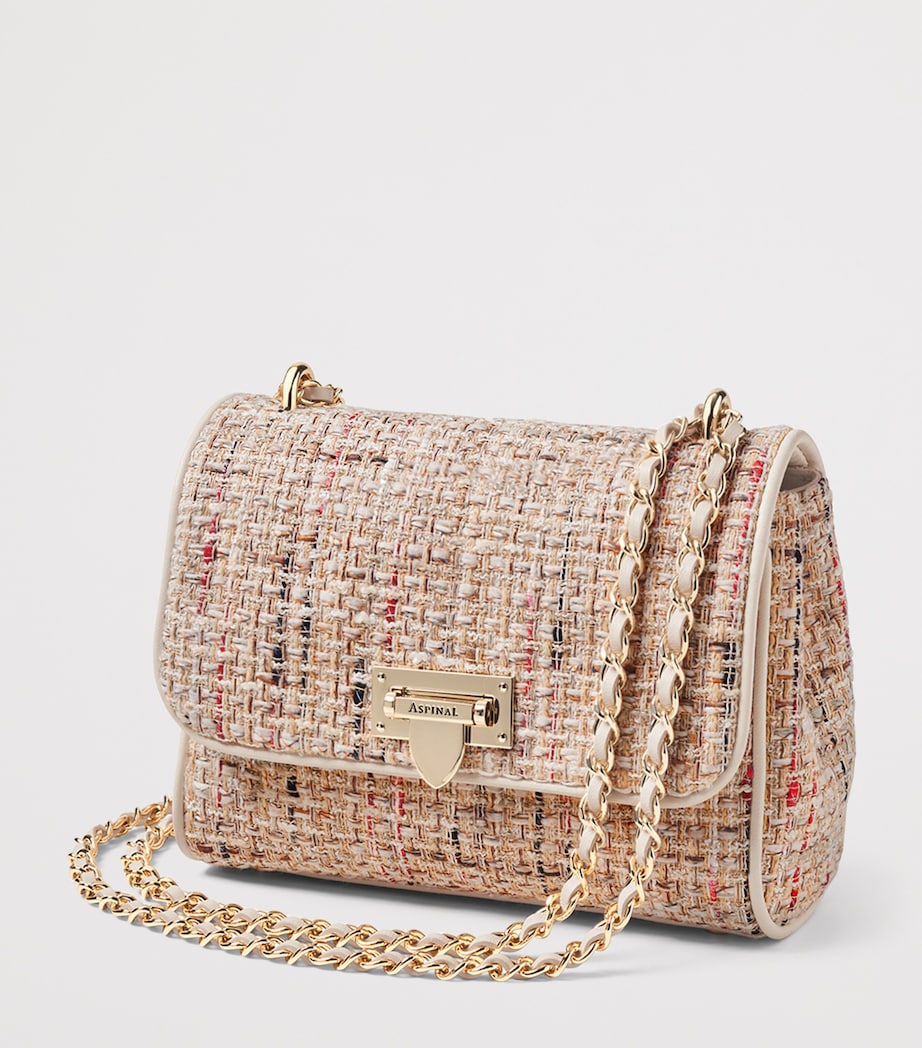 Aspinal Of London Tweed Lottie Cross-Body Bag Neutral Image 2