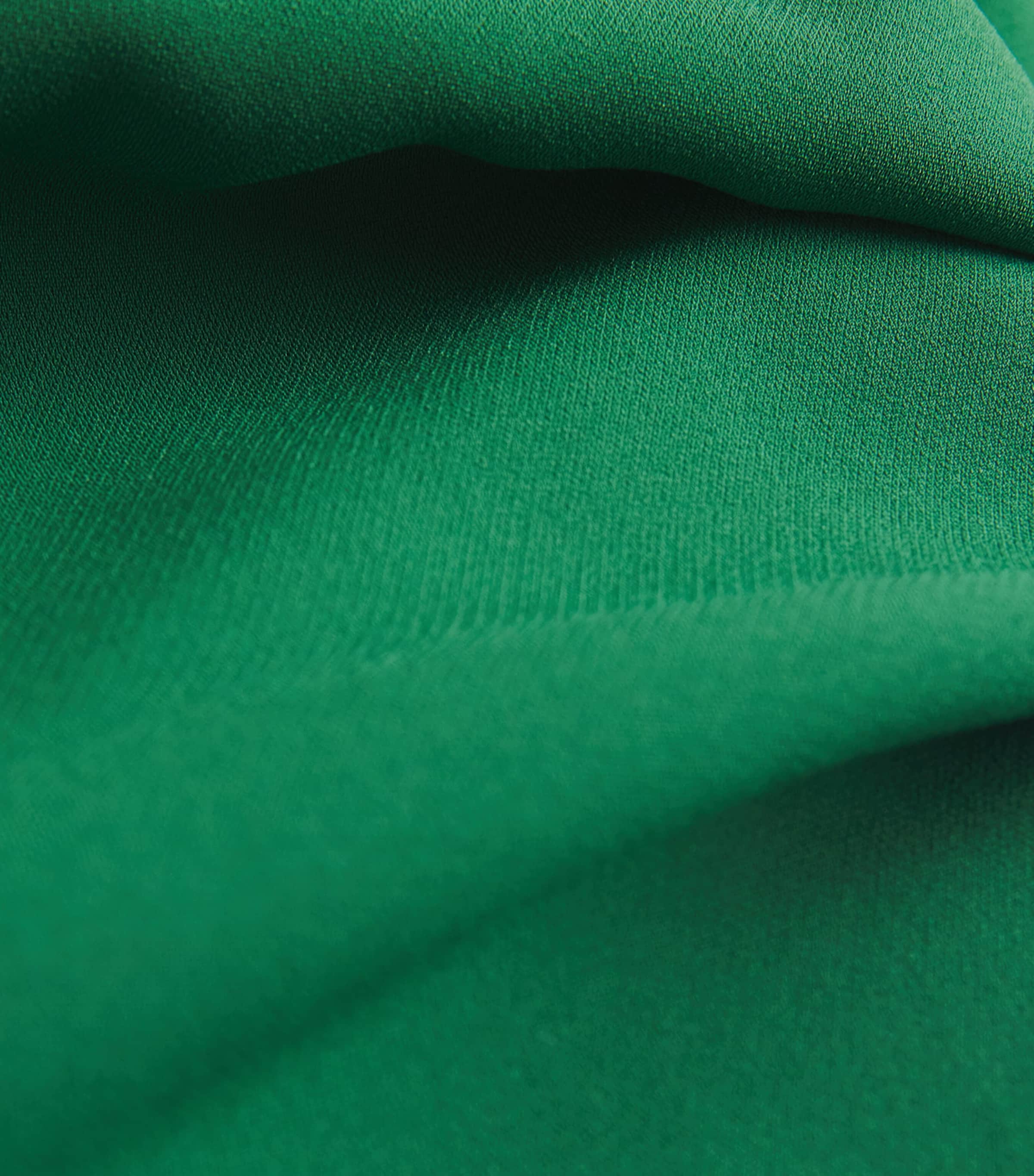 Crepe Boat-Neck Blouse EMERALD Image 5