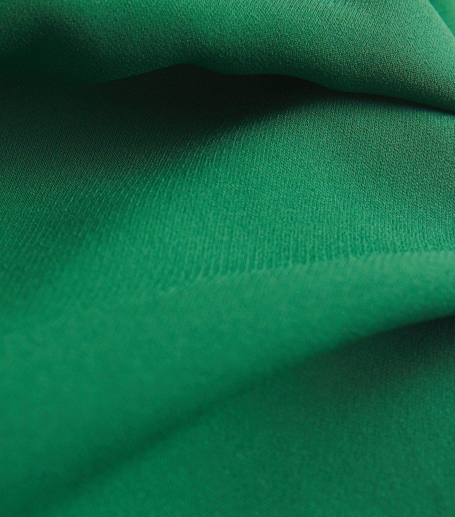 Crepe Boat-Neck Blouse EMERALD Image 5