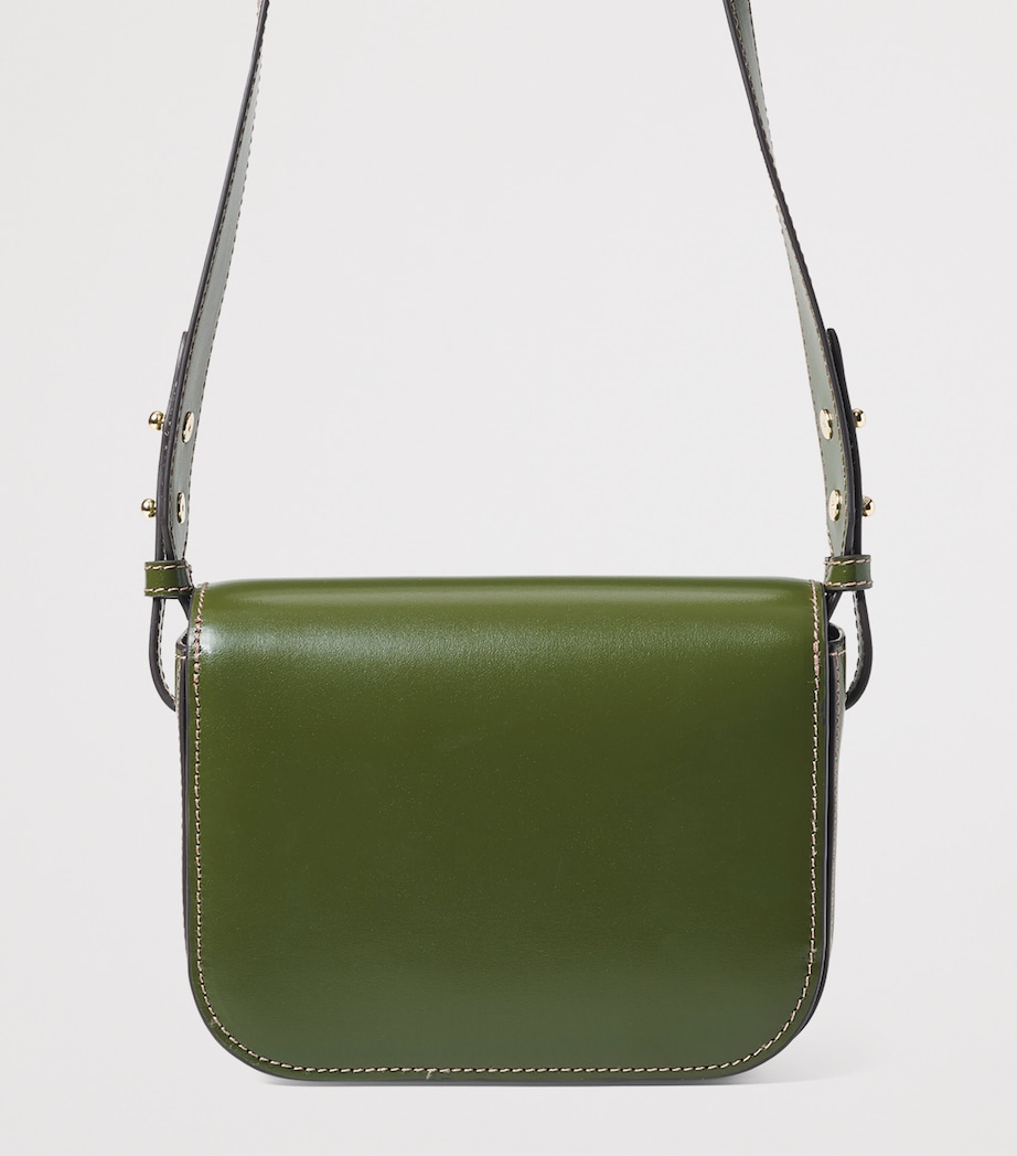 Aspinal Of London Leather Ella Cross-Body Bag Mossgreen Image 3