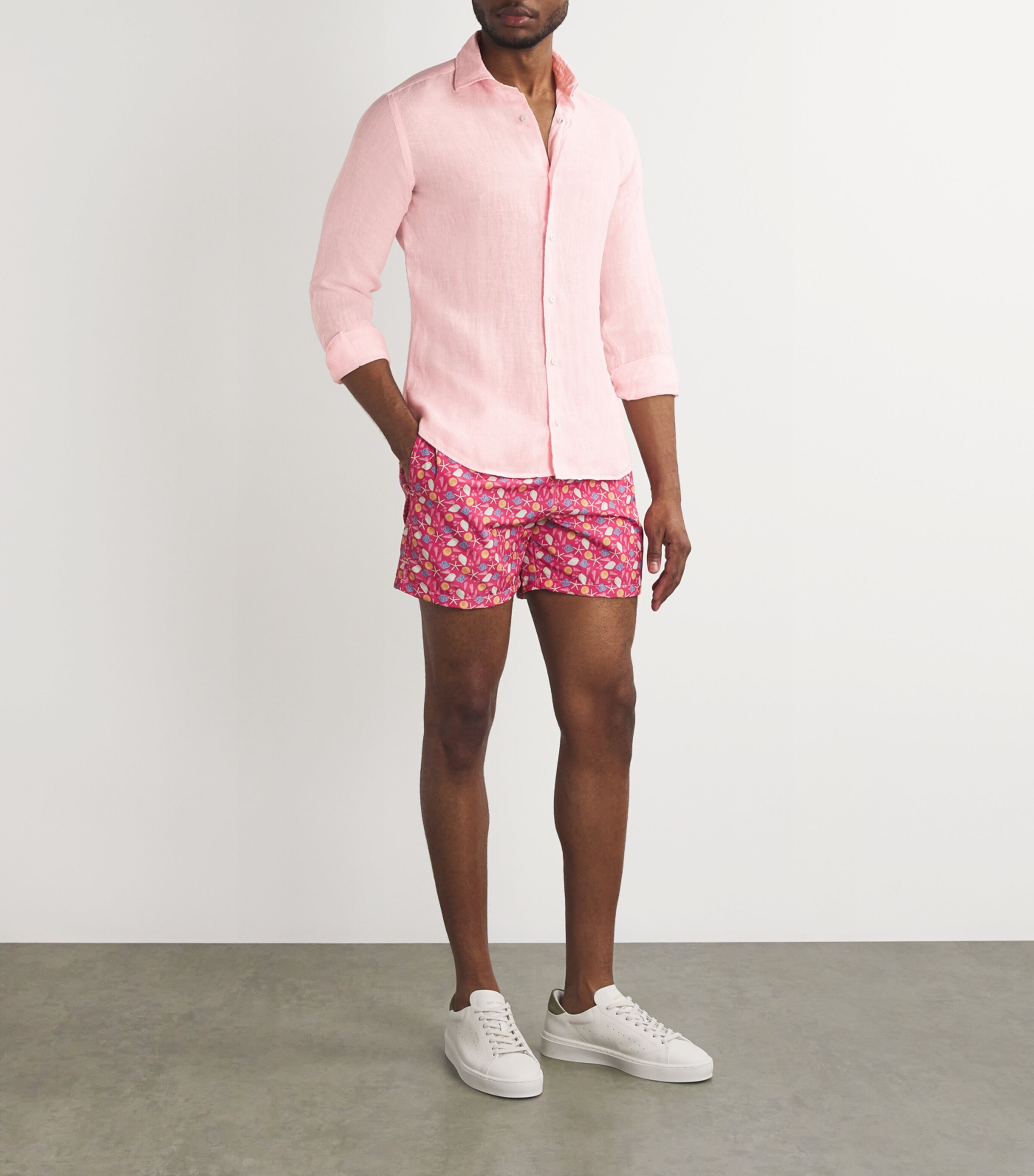 Fedeli Mens Linen Nick Shirt Image 2