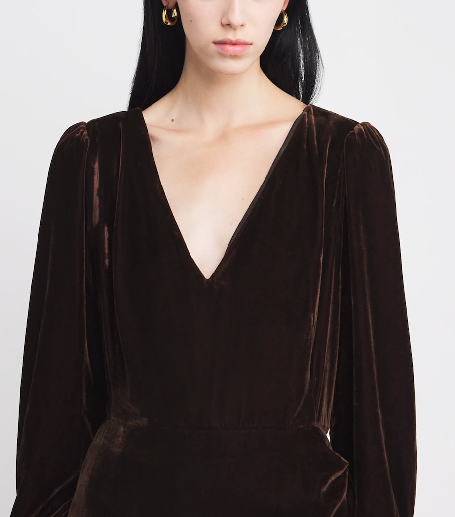 Velvet Lawry Mini Dress AUBERGINE Image 4