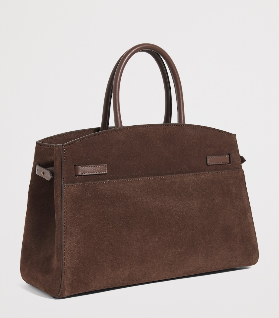 Medium Suede New York Tote Bag MOCHA/MOCHA Image 3