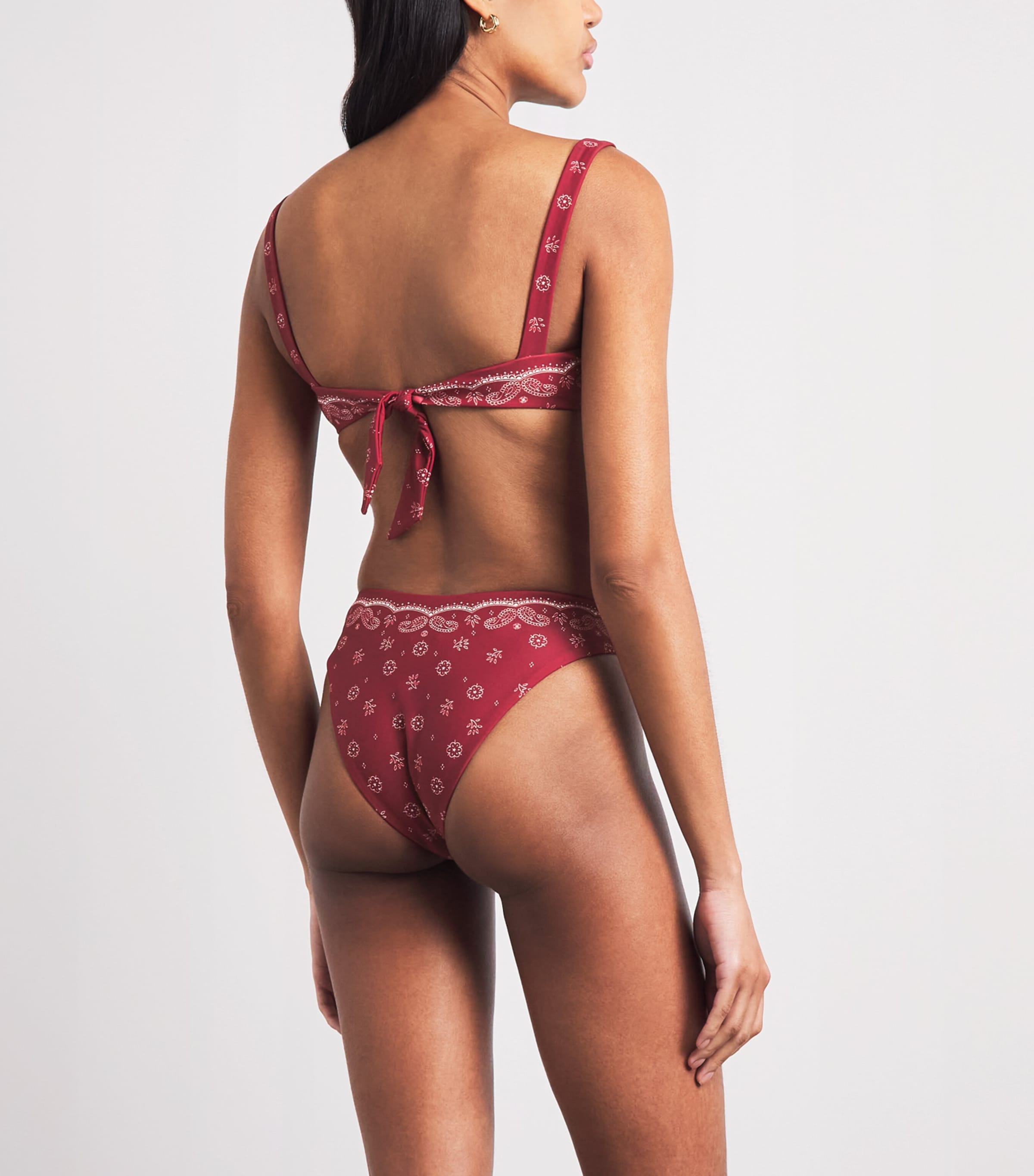 Devon Windsor Womens Bandana Larissa Bikini Briefs Merlot Image 3