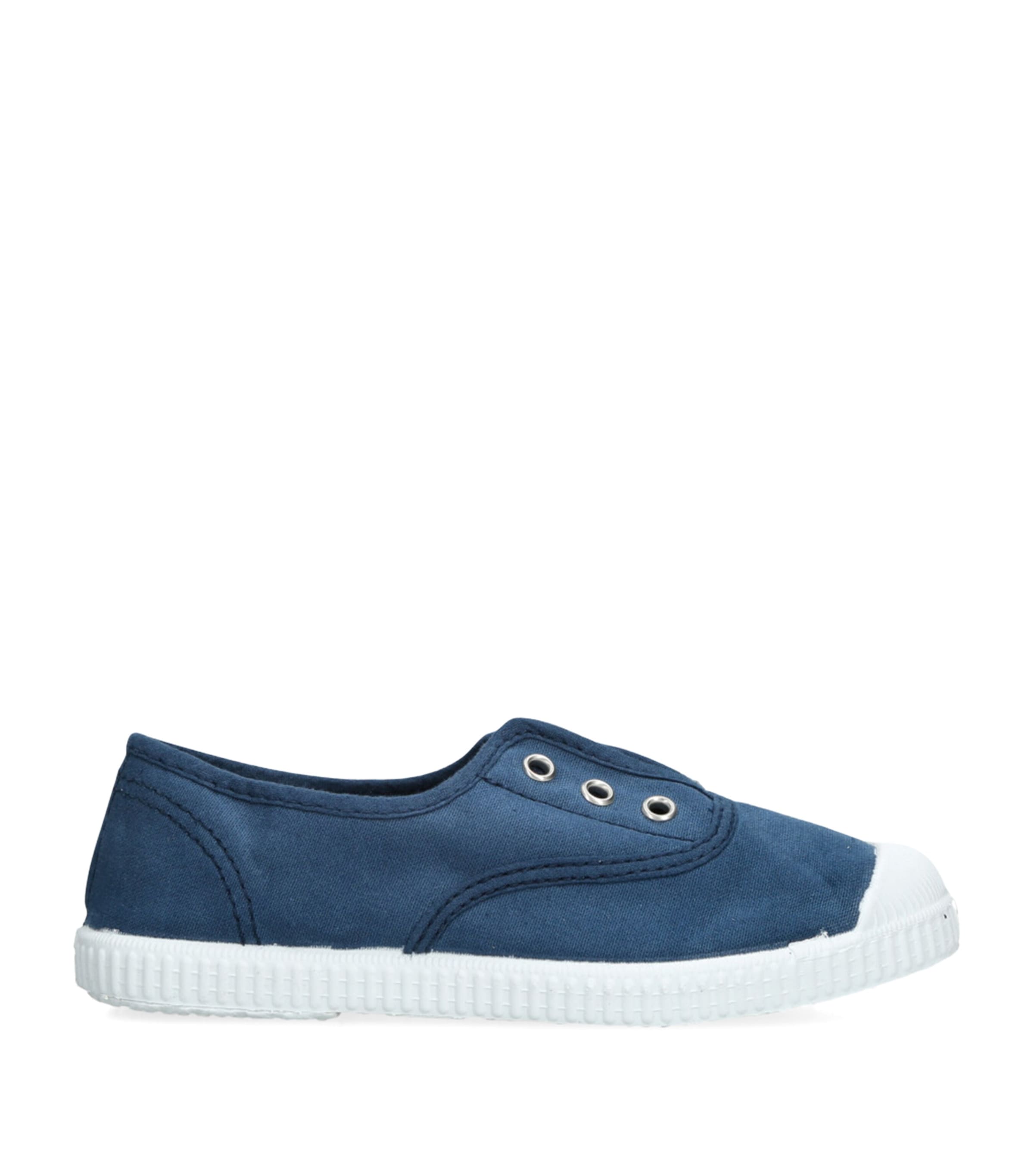 Papouelli Organic Canvas Darcie Sneakers In Blue