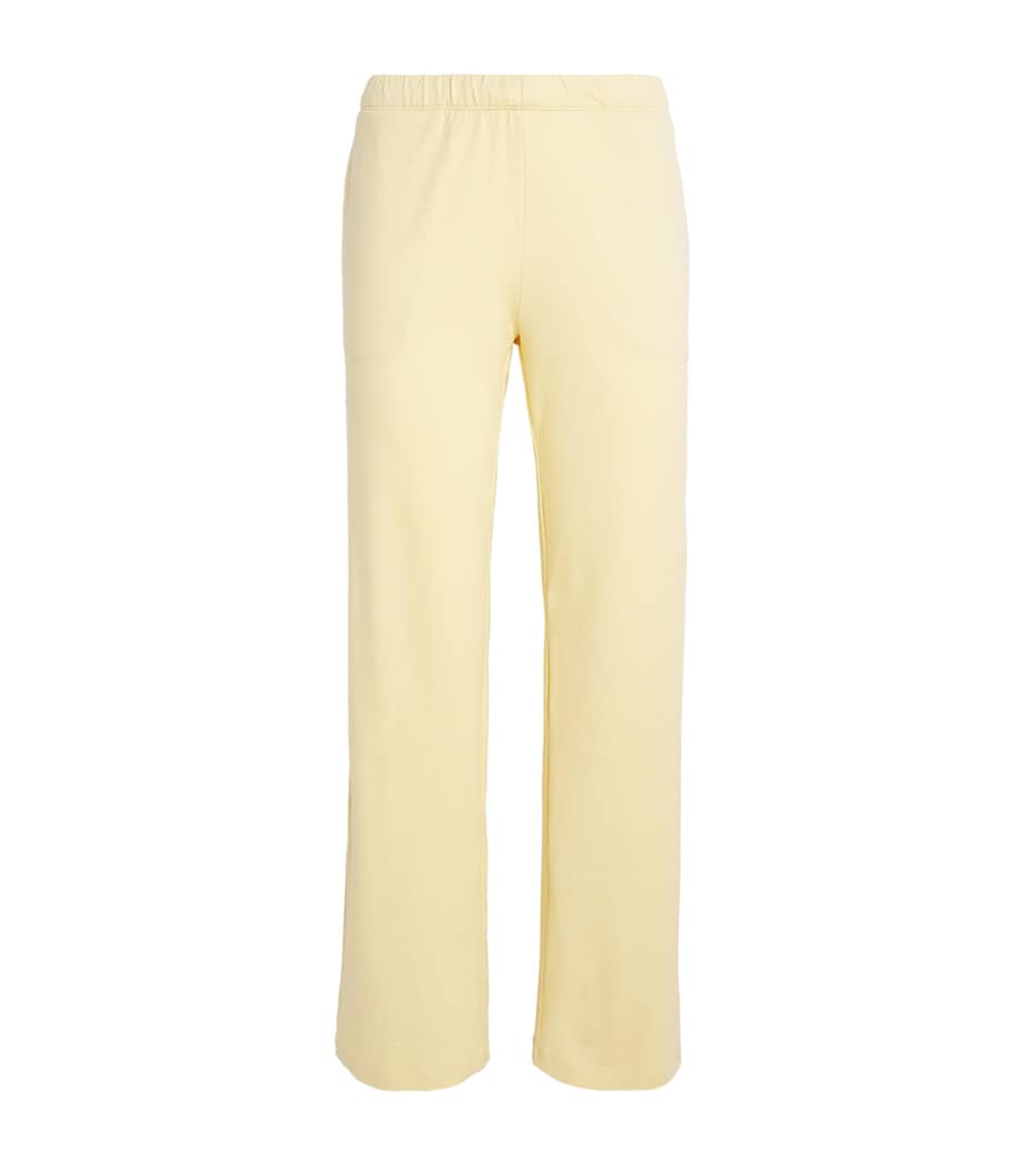 VUORI Womens Halo Modern Straight Sweatpants Lemon Snap Heather Image 1