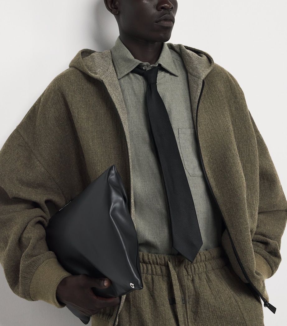 Wool-Blend Hoodie OFF BLACK Image 6