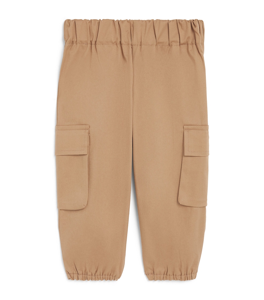 Per Te Cotton Cargo Trousers (3 Months - 4 Years) Cammello Image 1