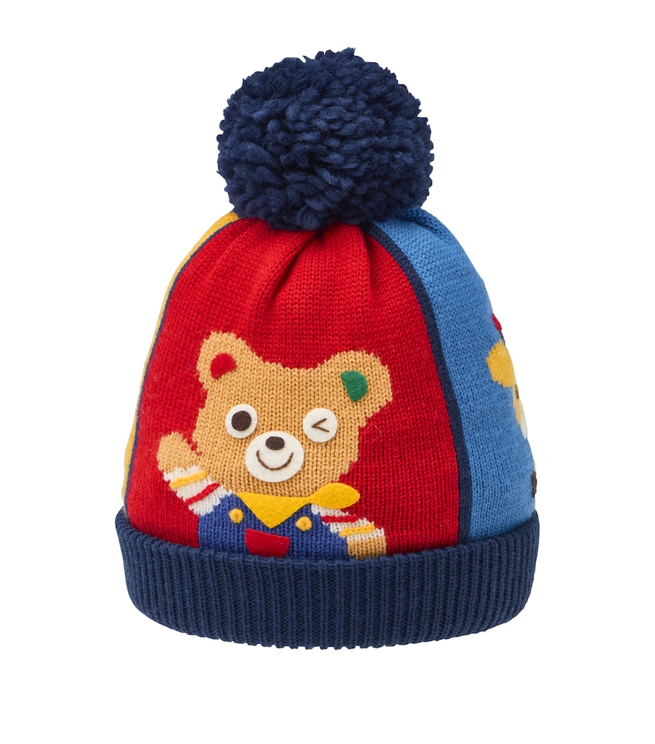 Wool-Blend Pom-Pom Beanie Hat 3 Image 1