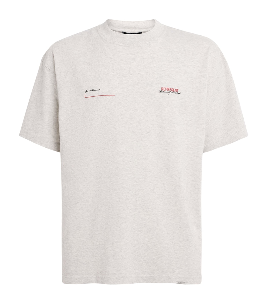 Cotton Patron Of The Club T-Shirt CREAM MARL Image 1