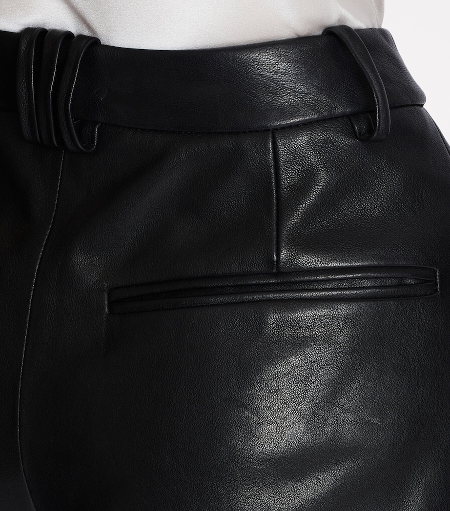 Lambskin Pleated Shorts 0PA NOIR Image 7