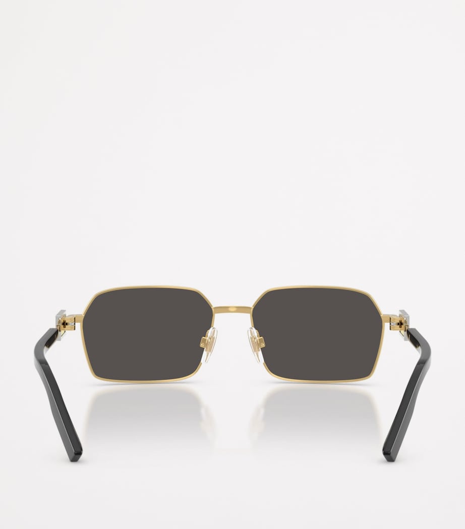 Wire-Frame Rectangular Sunglasses FEB-87 Image 4