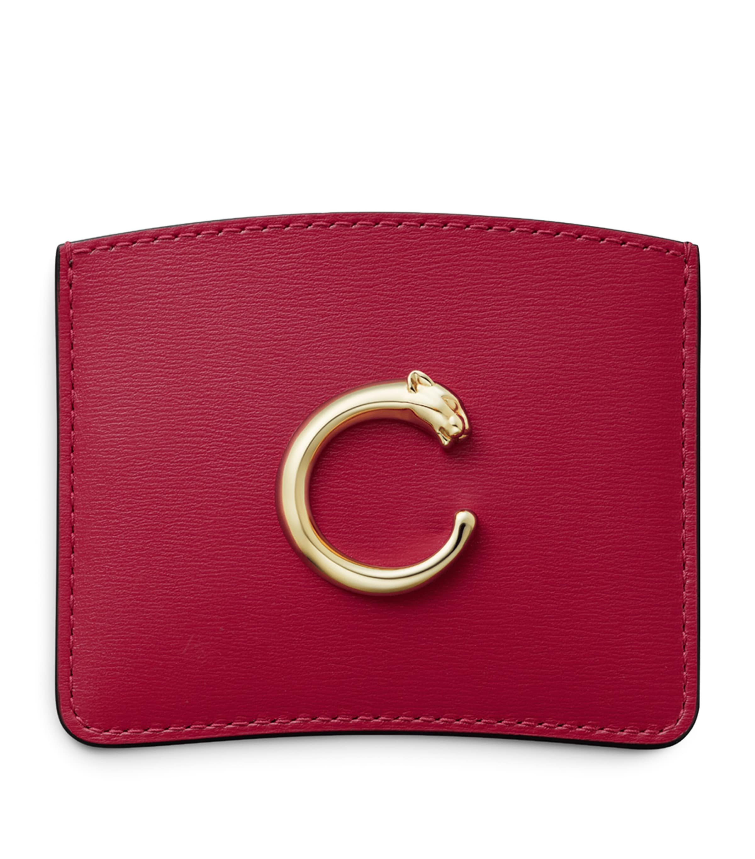 Panthère de Cartier Simple Card Holder RED Image 1