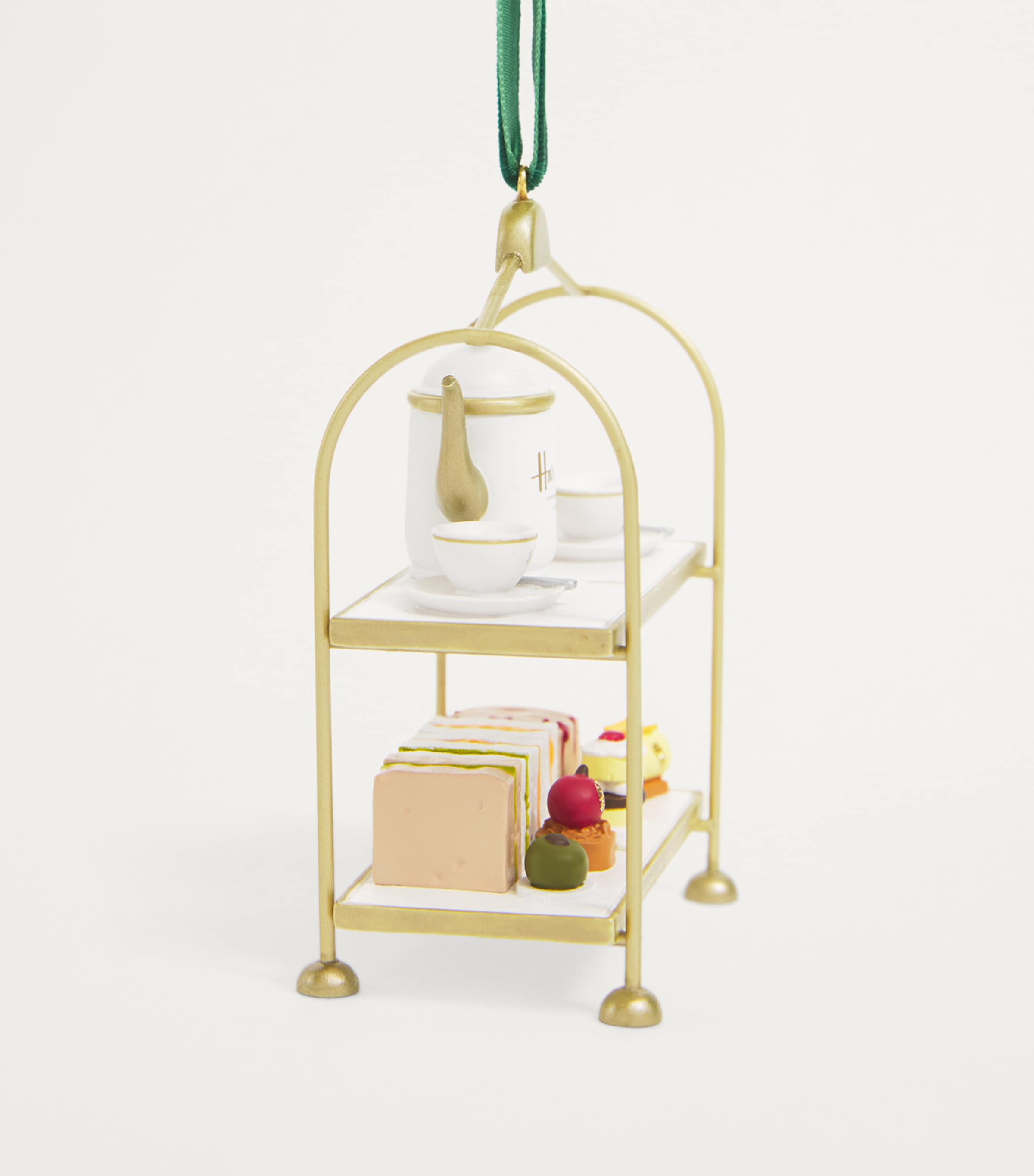 Afternoon Tea Stand Tree Decoration GOLD Image 3