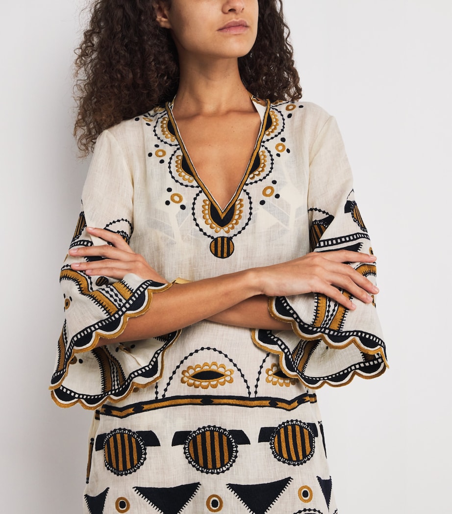 Linen Medallion Kaftan PERCALE Image 4