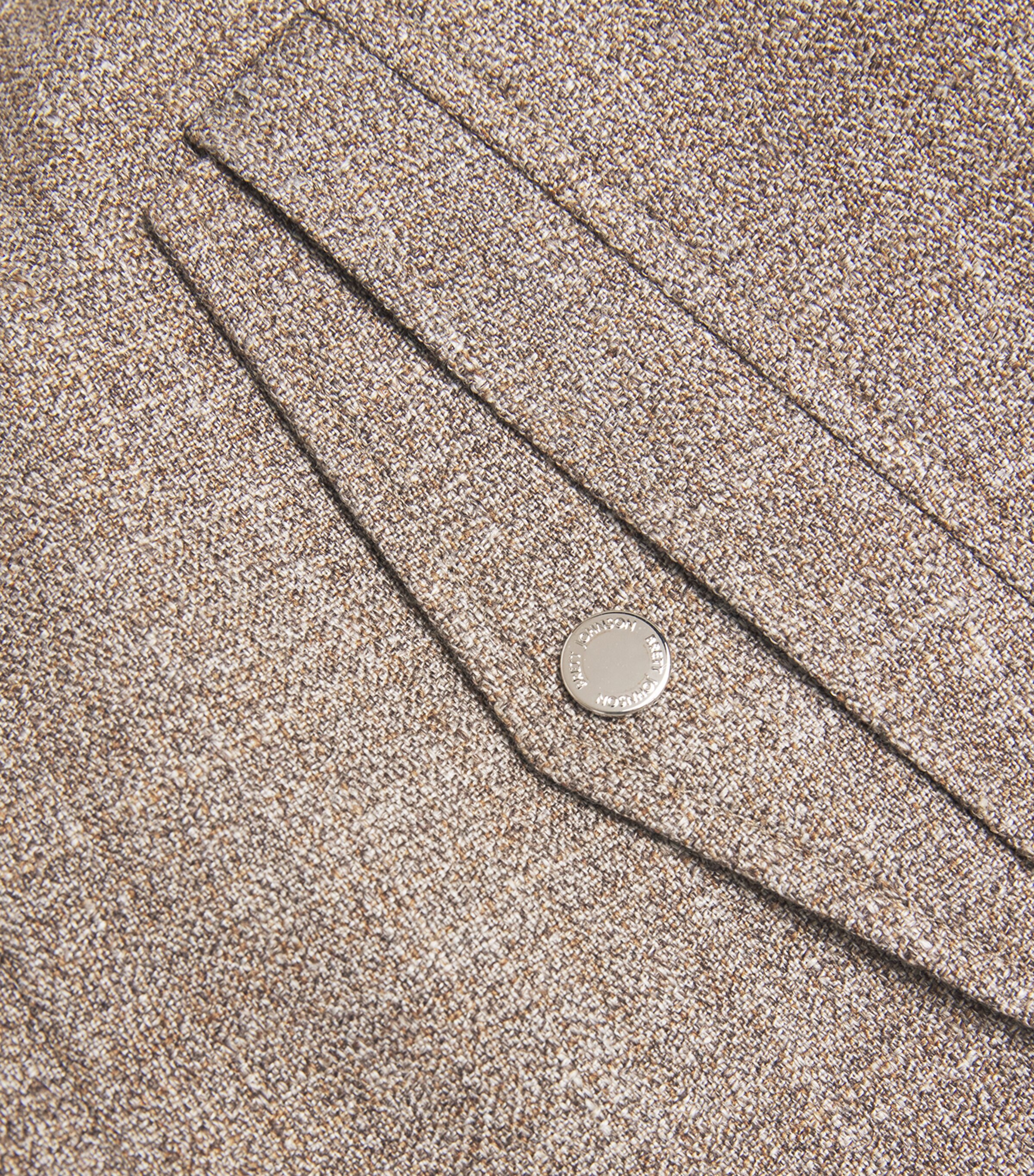 Wool-Silk-Linen Collar Jacket CAFE AU LAIT Image 6