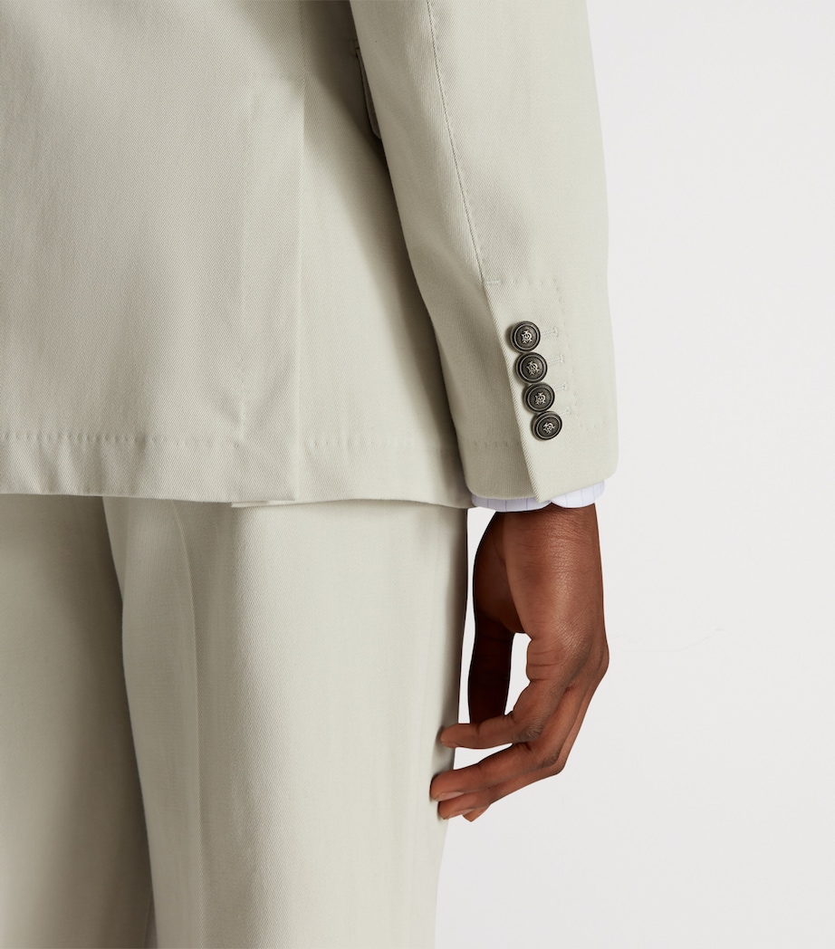 Cotton-Cashmere Cavendish Blazer 077LIGHT STONE Image 5