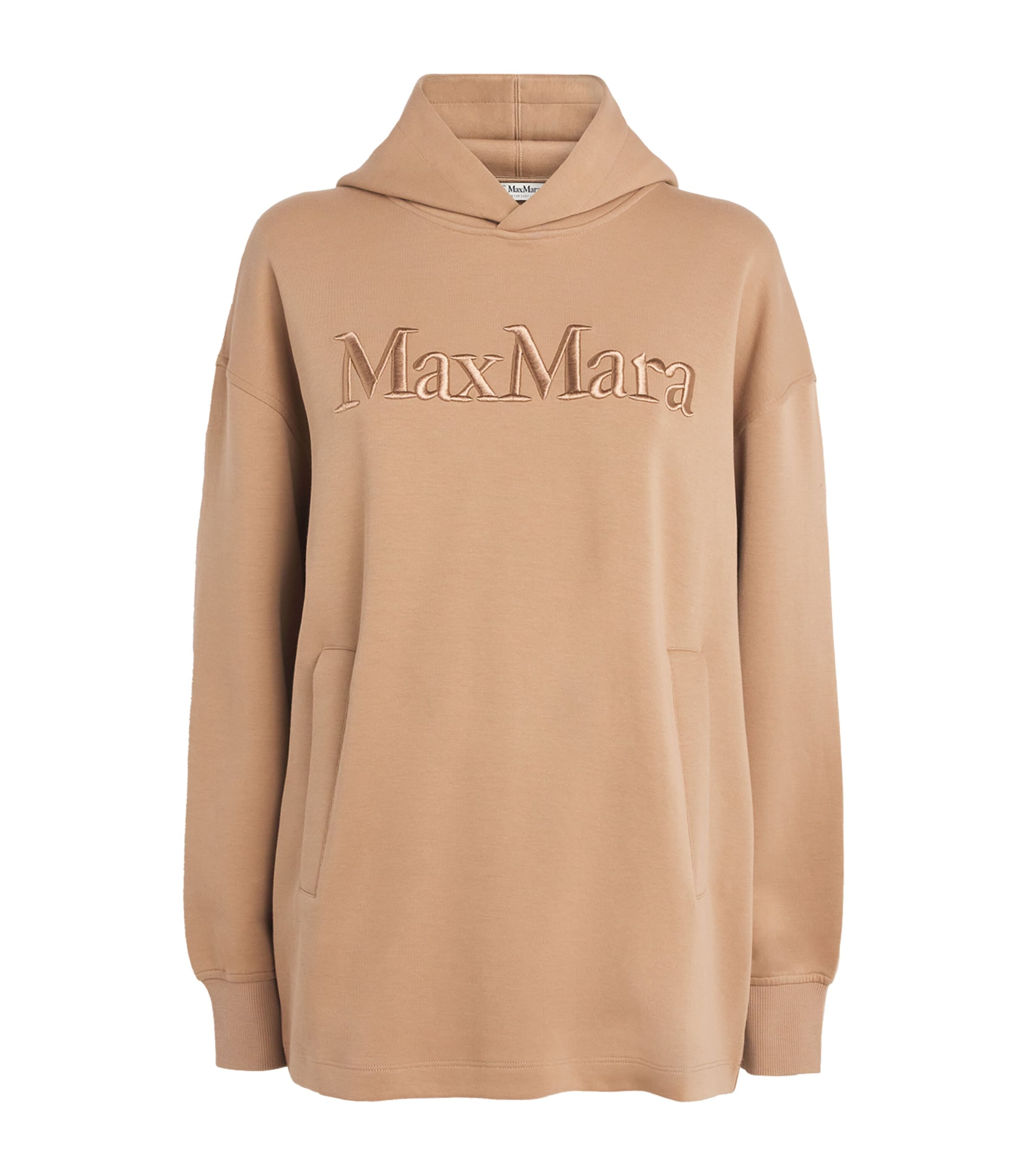 Cotton-Blend Logo Hoodie CAMEL Image 1