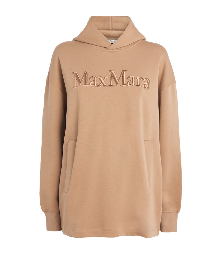 Cotton-Blend Logo Hoodie CAMEL Image 1