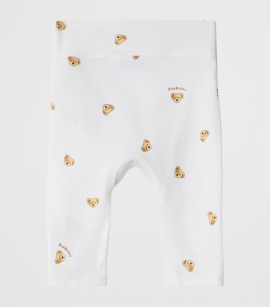 Stretch-Cotton Bodysuit and Leggings Gift Set (1-18 Months) WHITE IP PATTERN Image 5