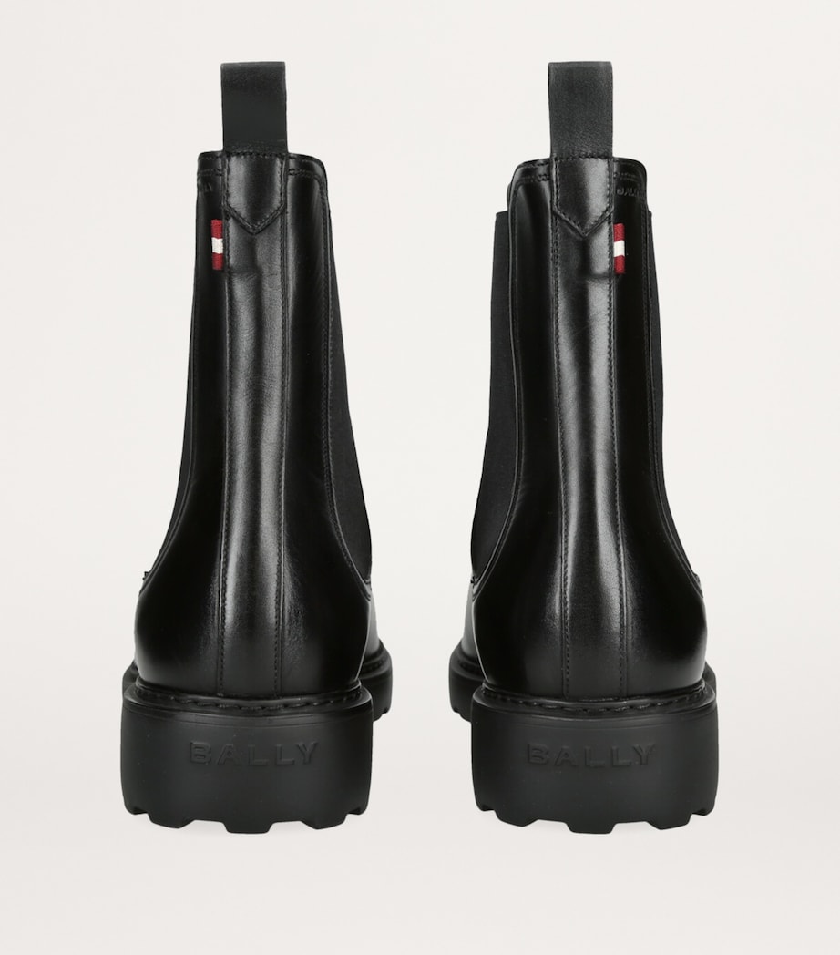 Bally Leather Gevon Chelsea Boots Black Image 2