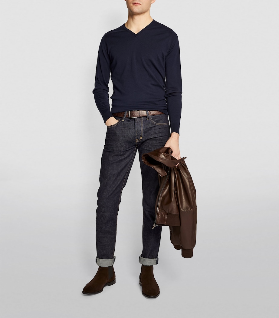 Merino Wool Blenheim Sweater MIDNIGHT Image 2